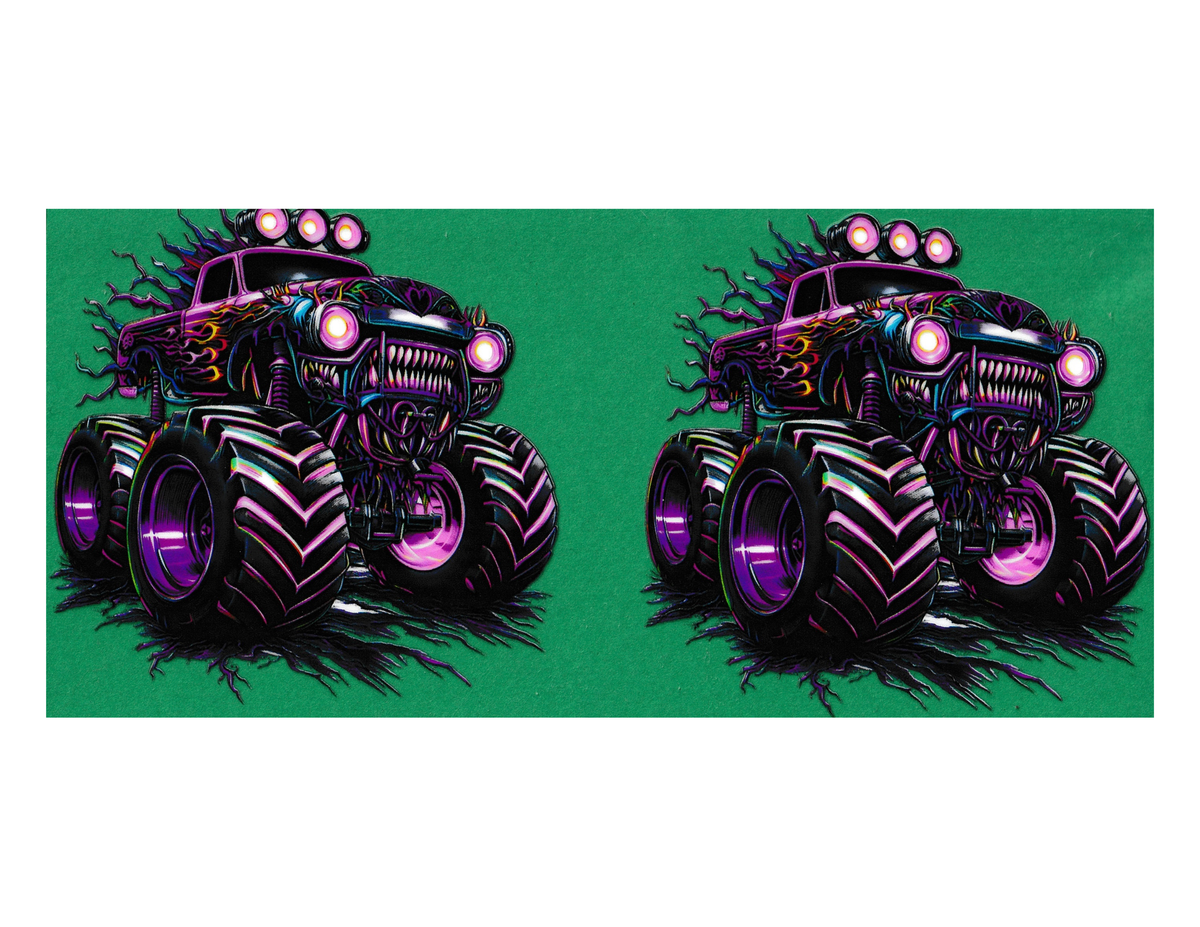 16oz Cup Wrap Monster Truck