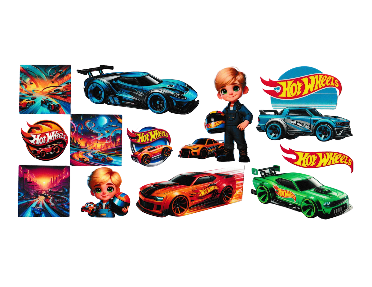 16oz Cup Wraps Hot Wheels