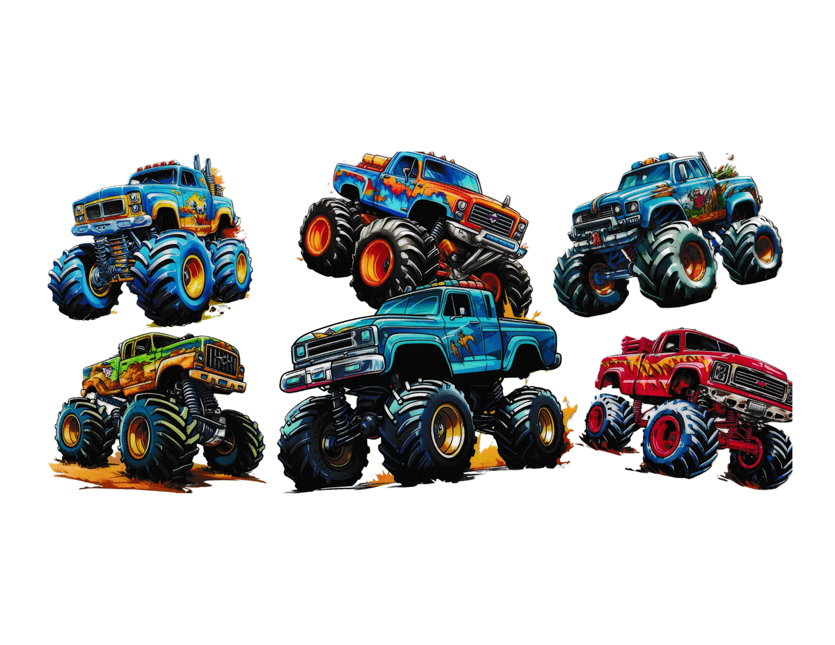 16oz Cup Wraps Monster Truck