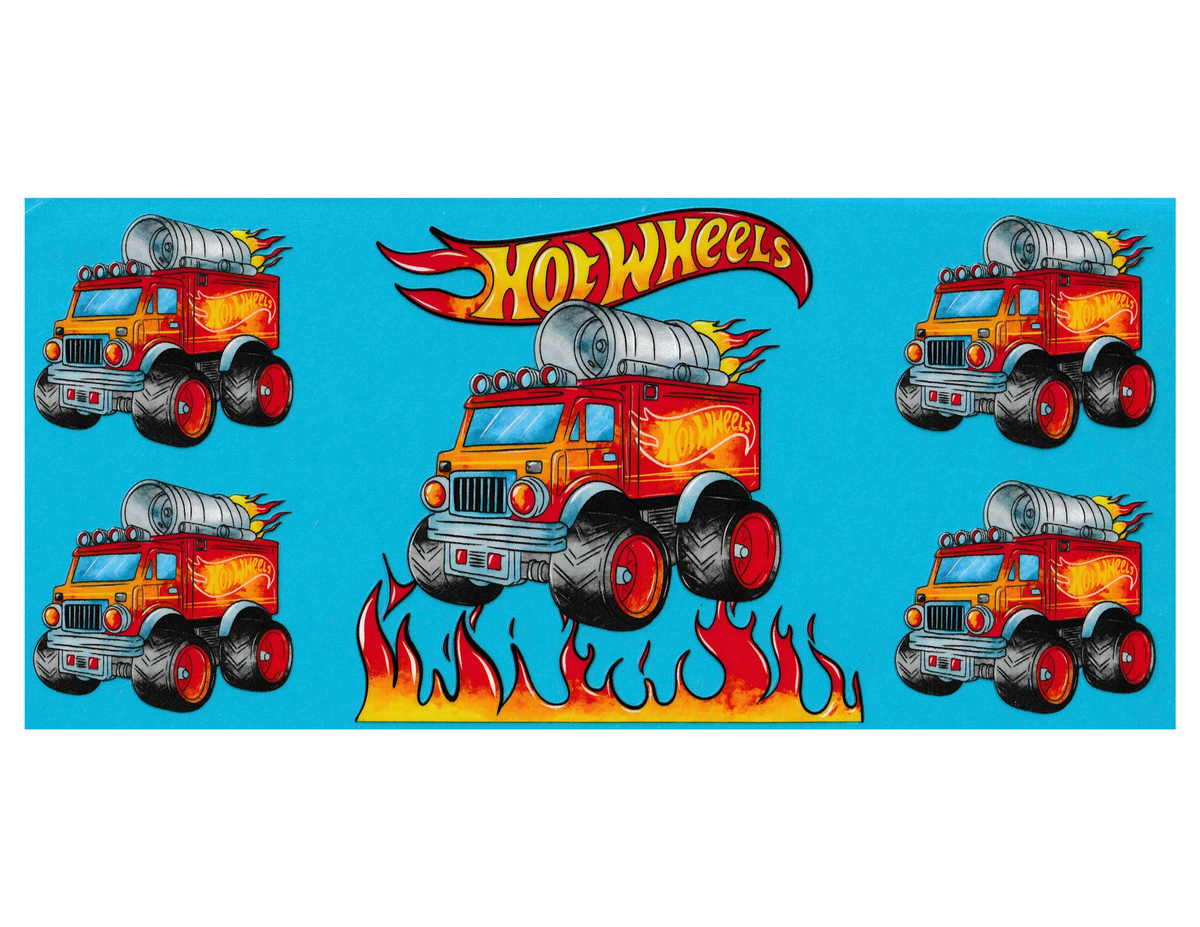 16oz Cup Wrap Hot Wheels