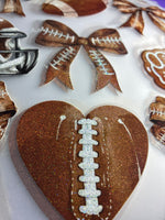 Football Collage Glitter