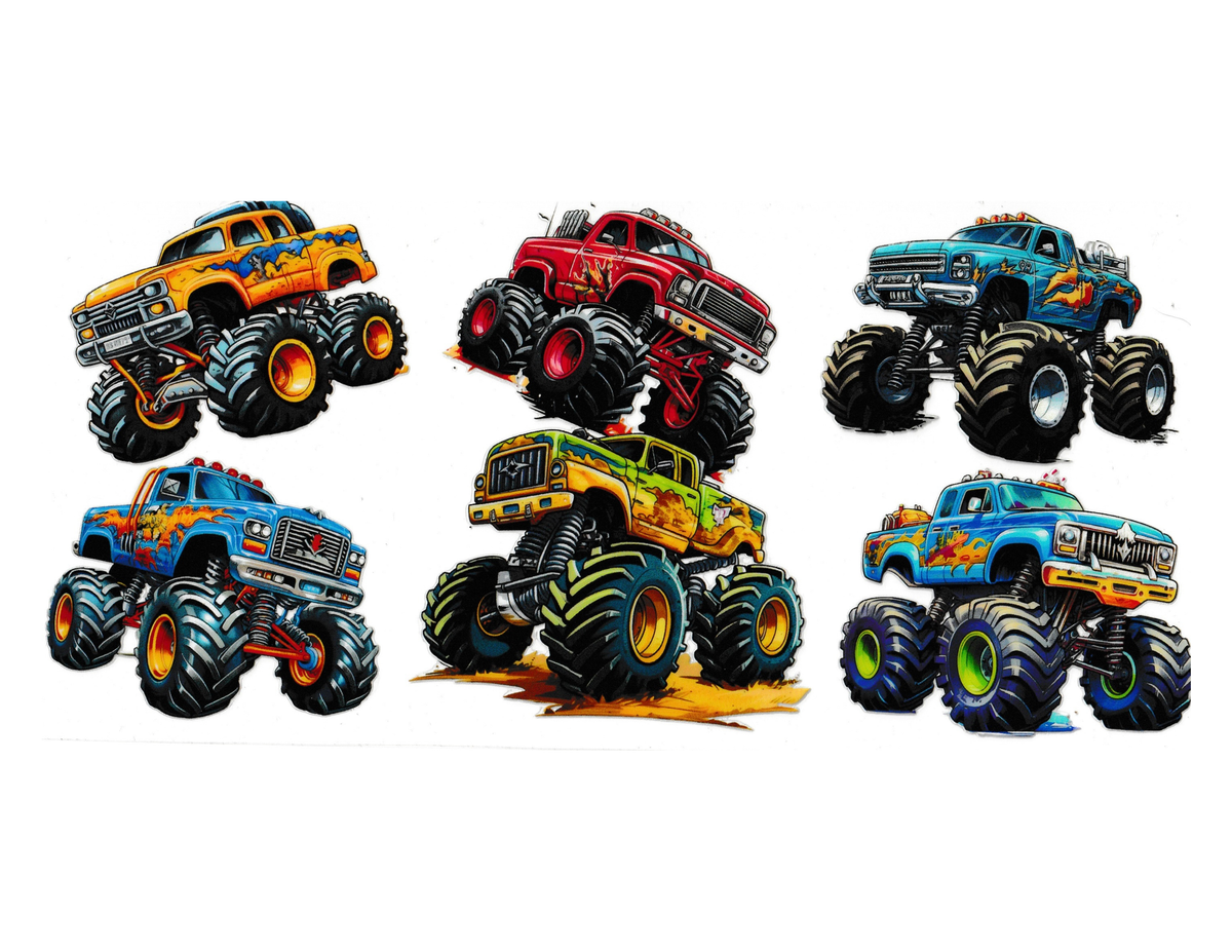 16oz Cup Wraps Monster Truck