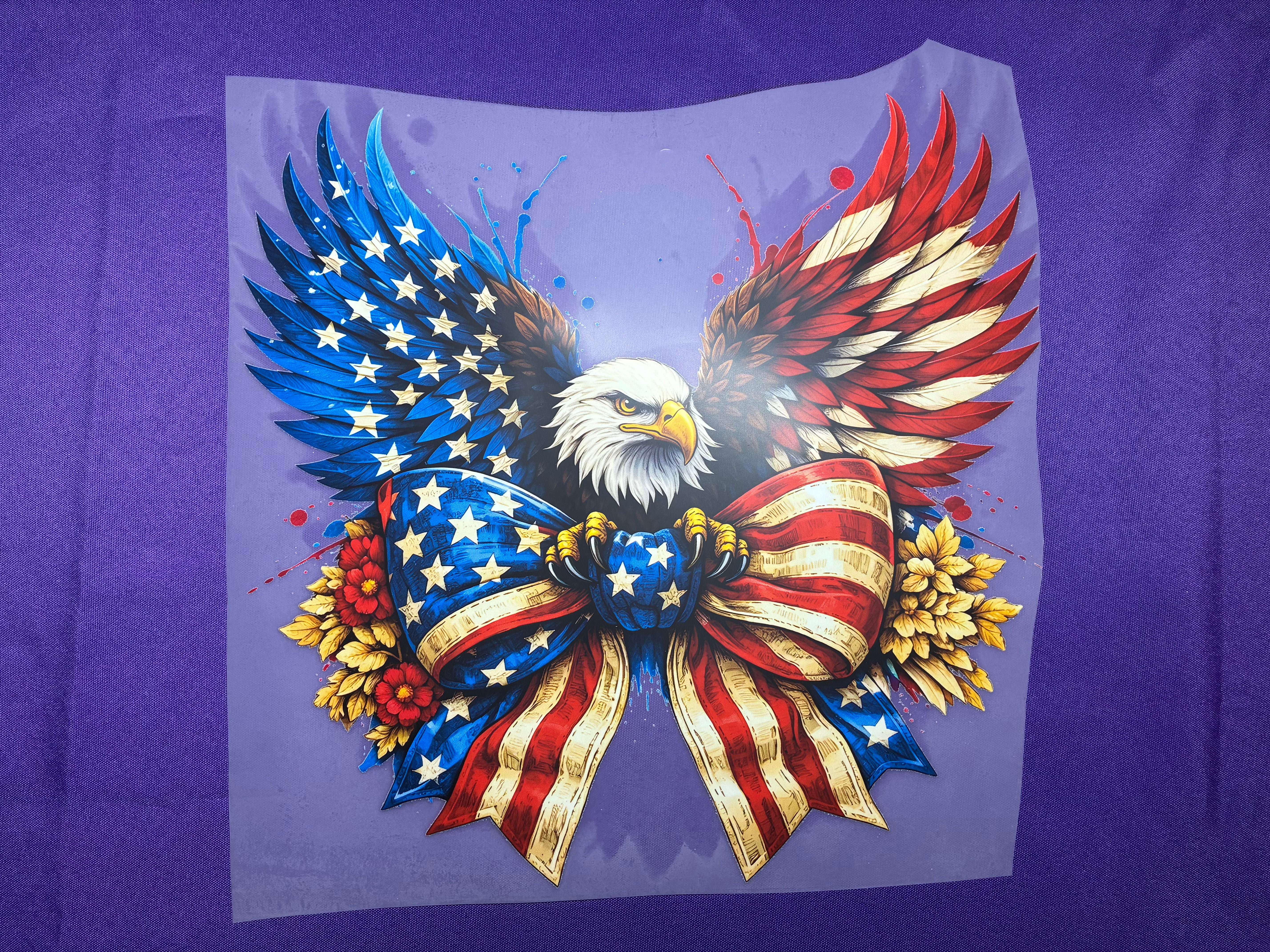 USA Eagle and Bow Shirt Transfer