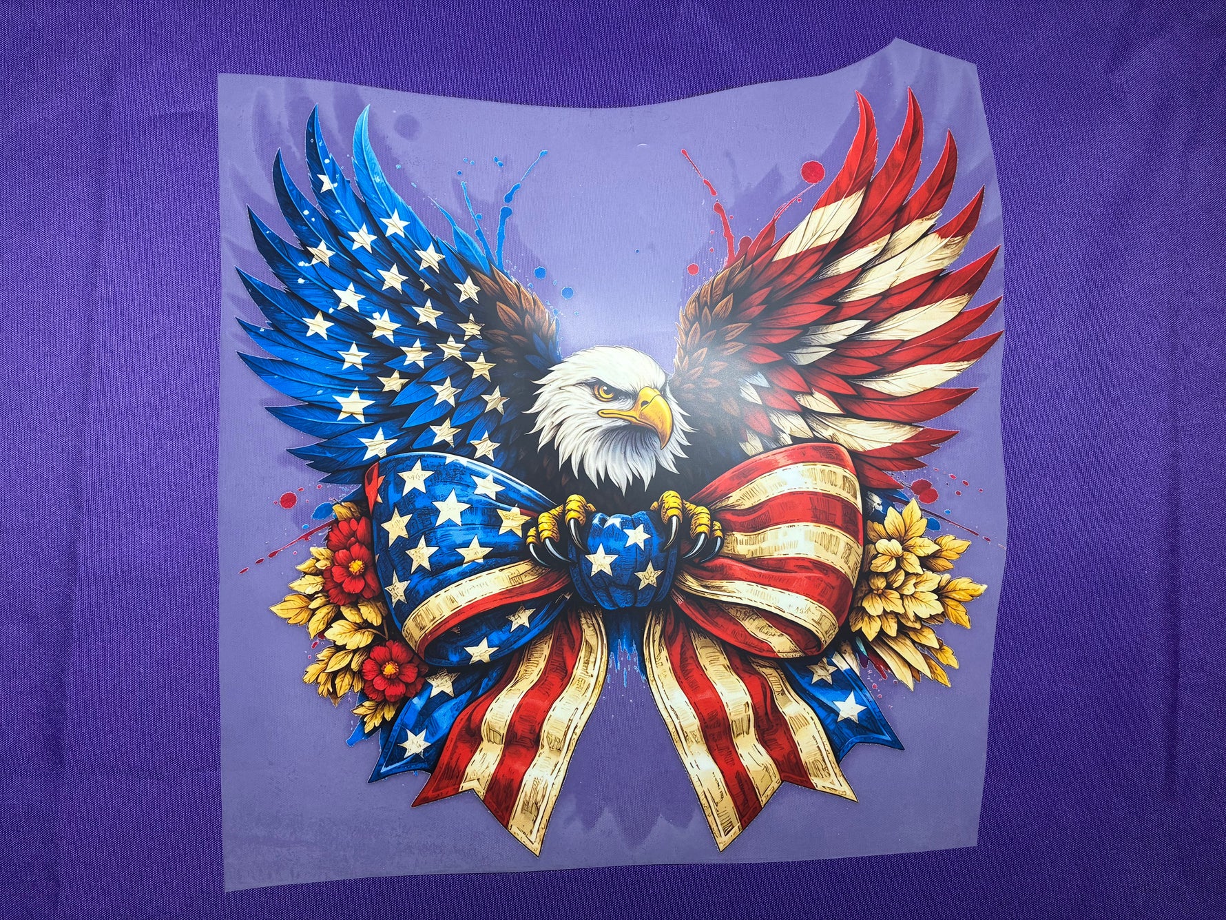 USA Eagle and Bow Shirt Transfer