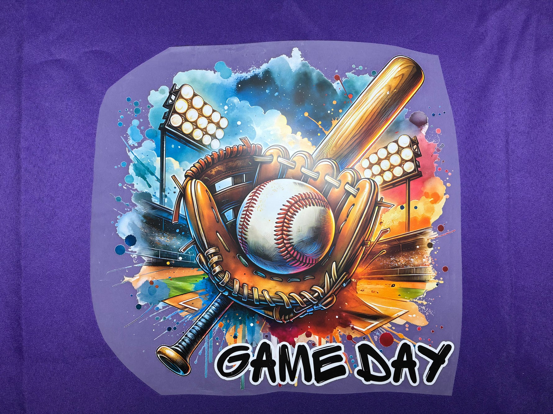 Baseball Game Day Shirt Transfer