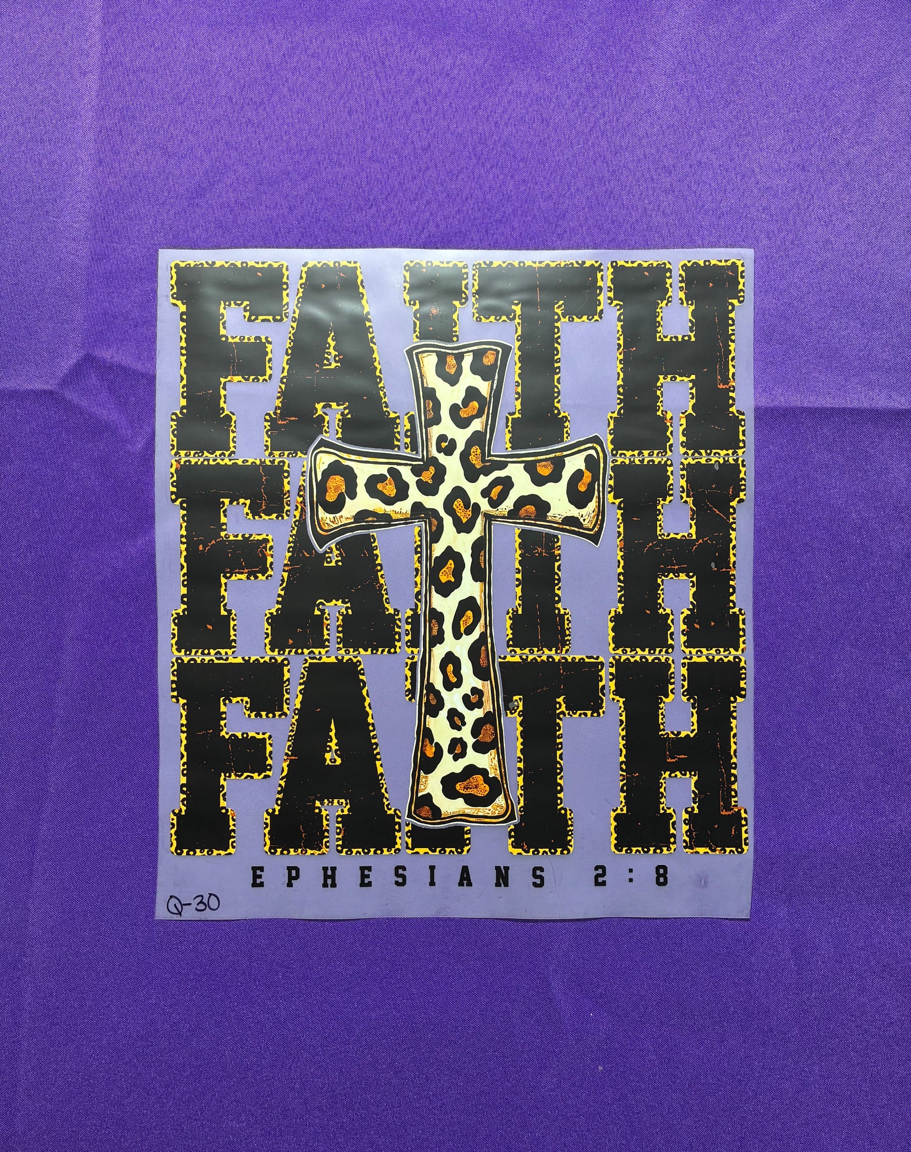 Faith #30 Shirt Transfer
