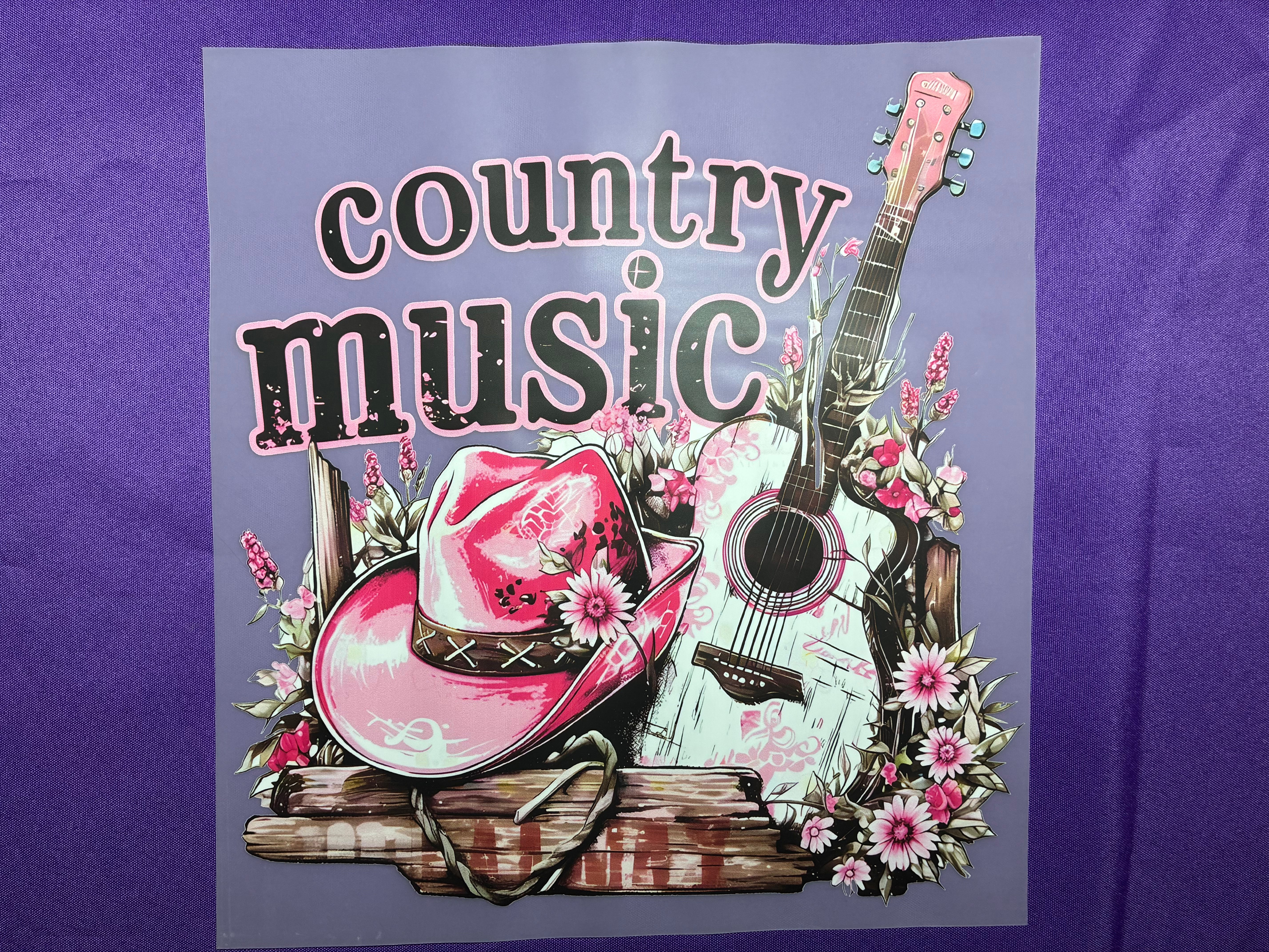 Country Music Shirt Transfer