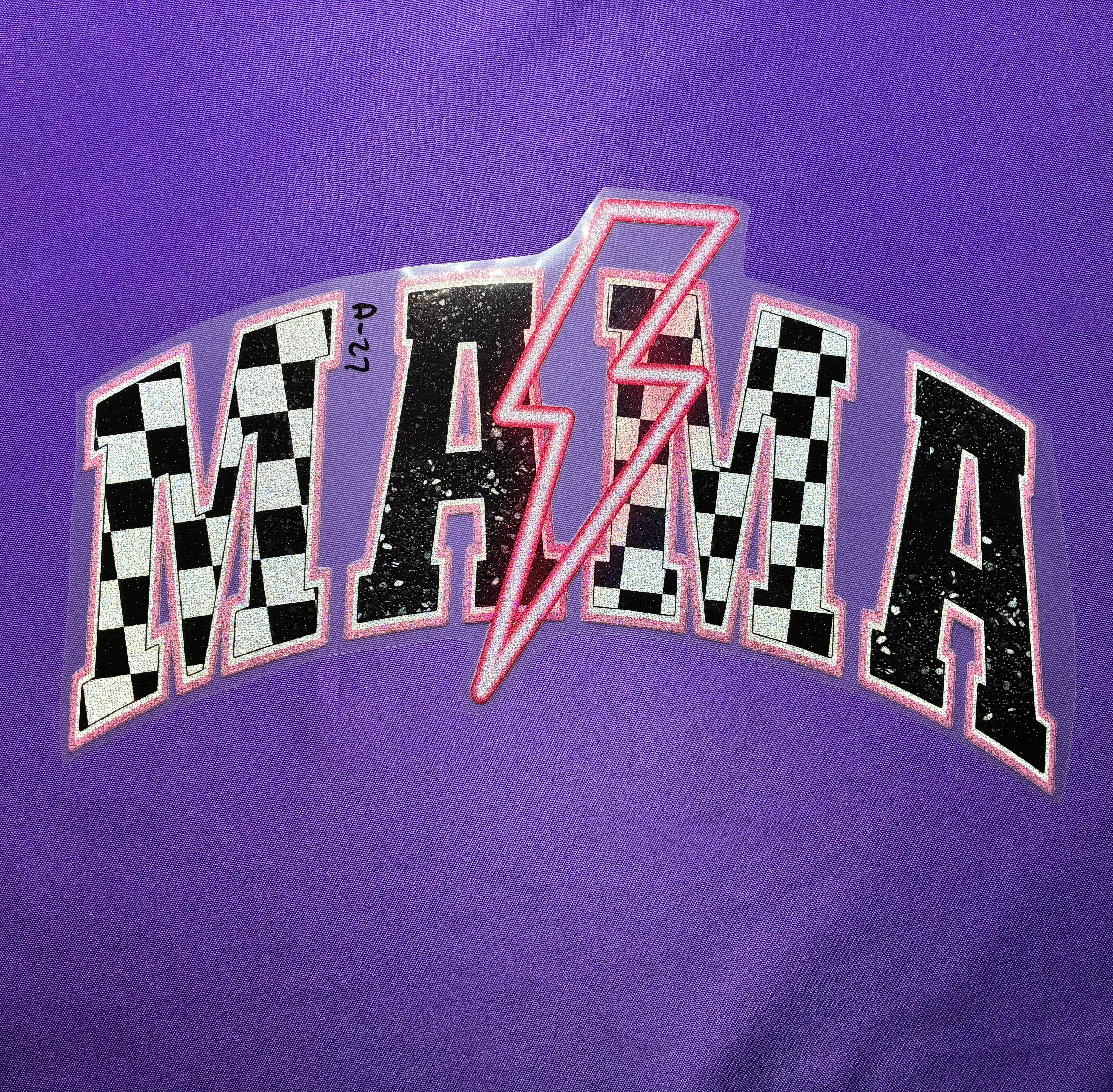 Pink Mama with Lightening Bolt