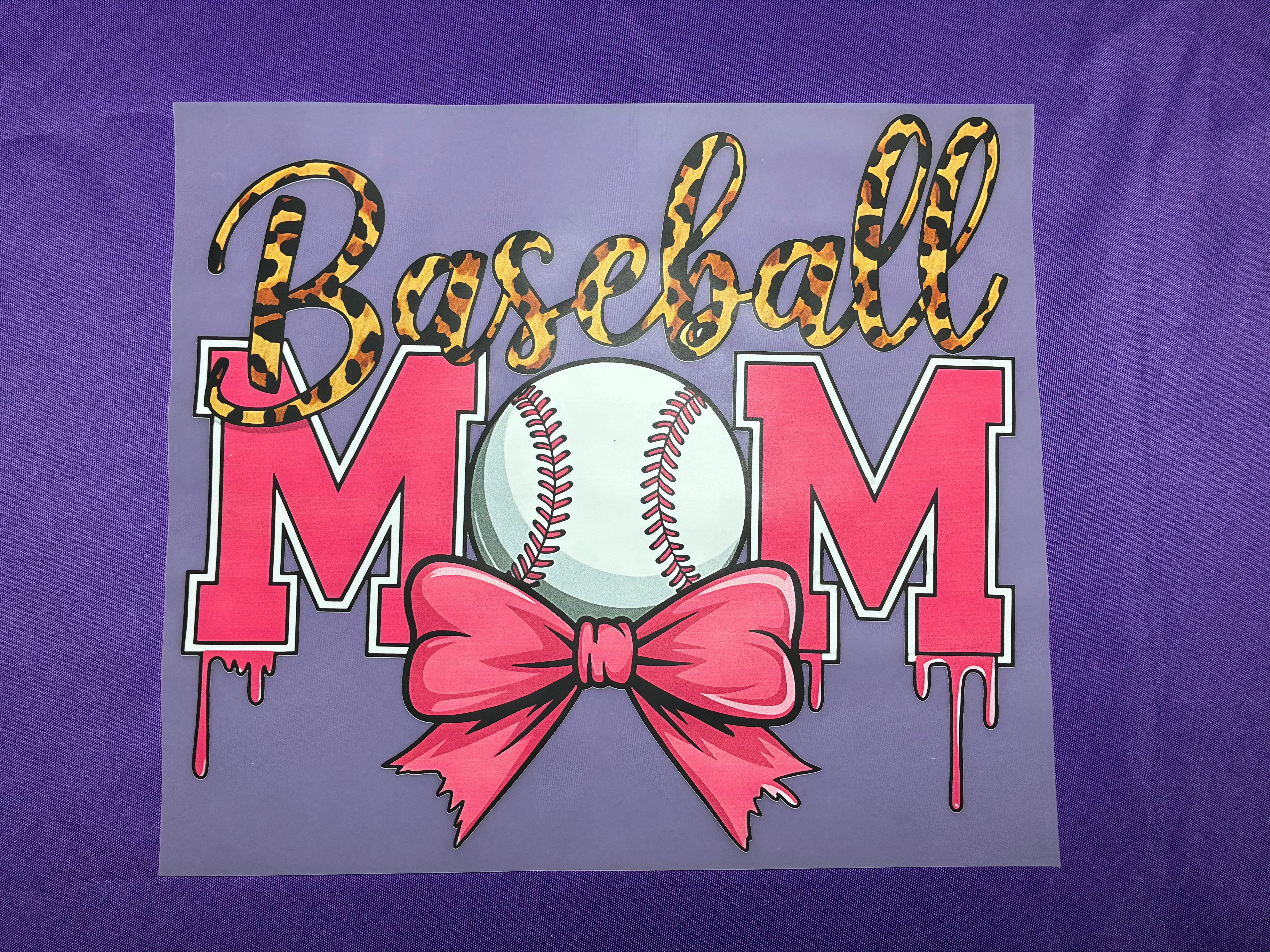 Baseball Mom Shirt Transfer