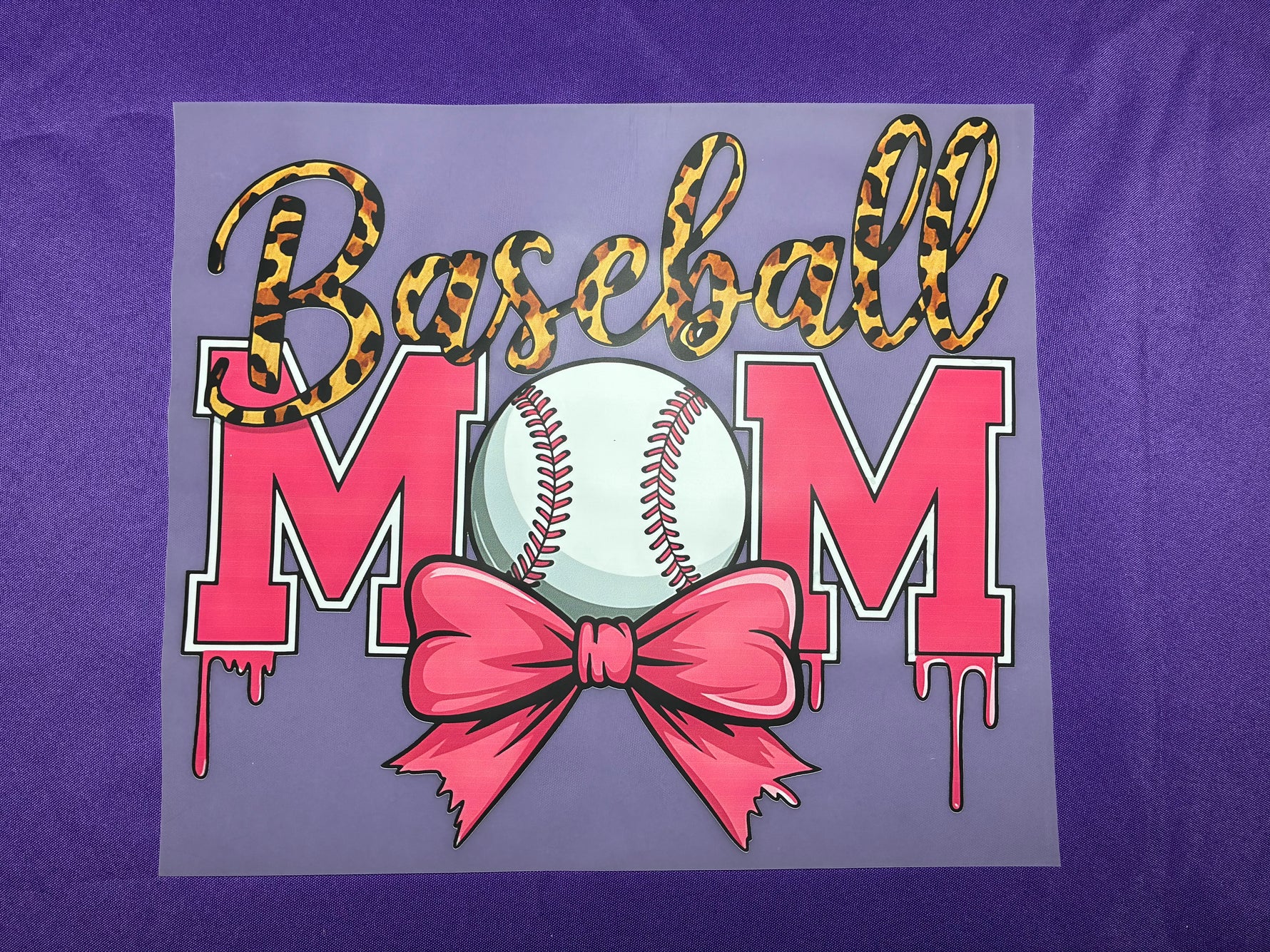 Baseball Mom Shirt Transfer