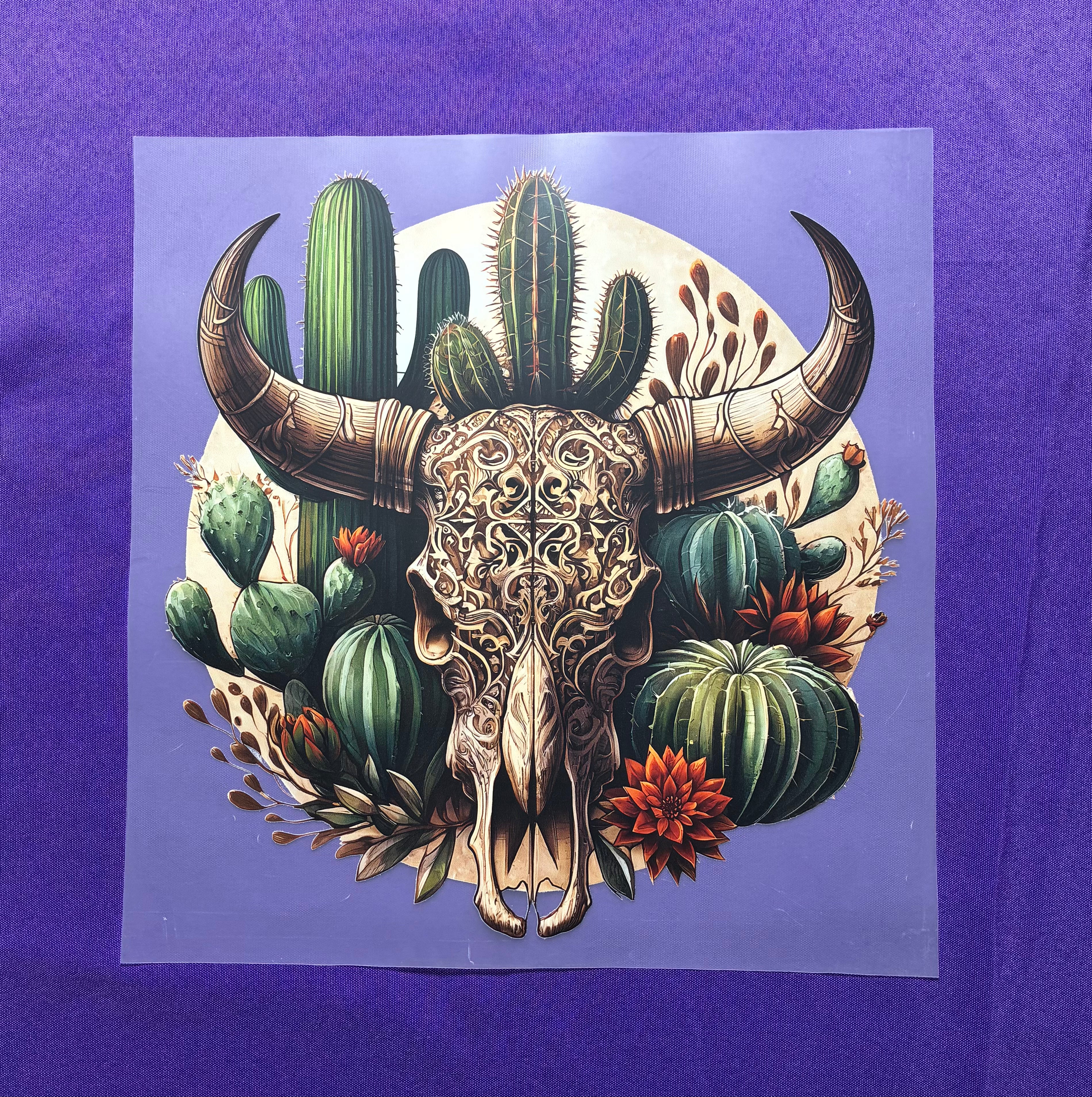 Skull and Cactuses Shirt Transfer