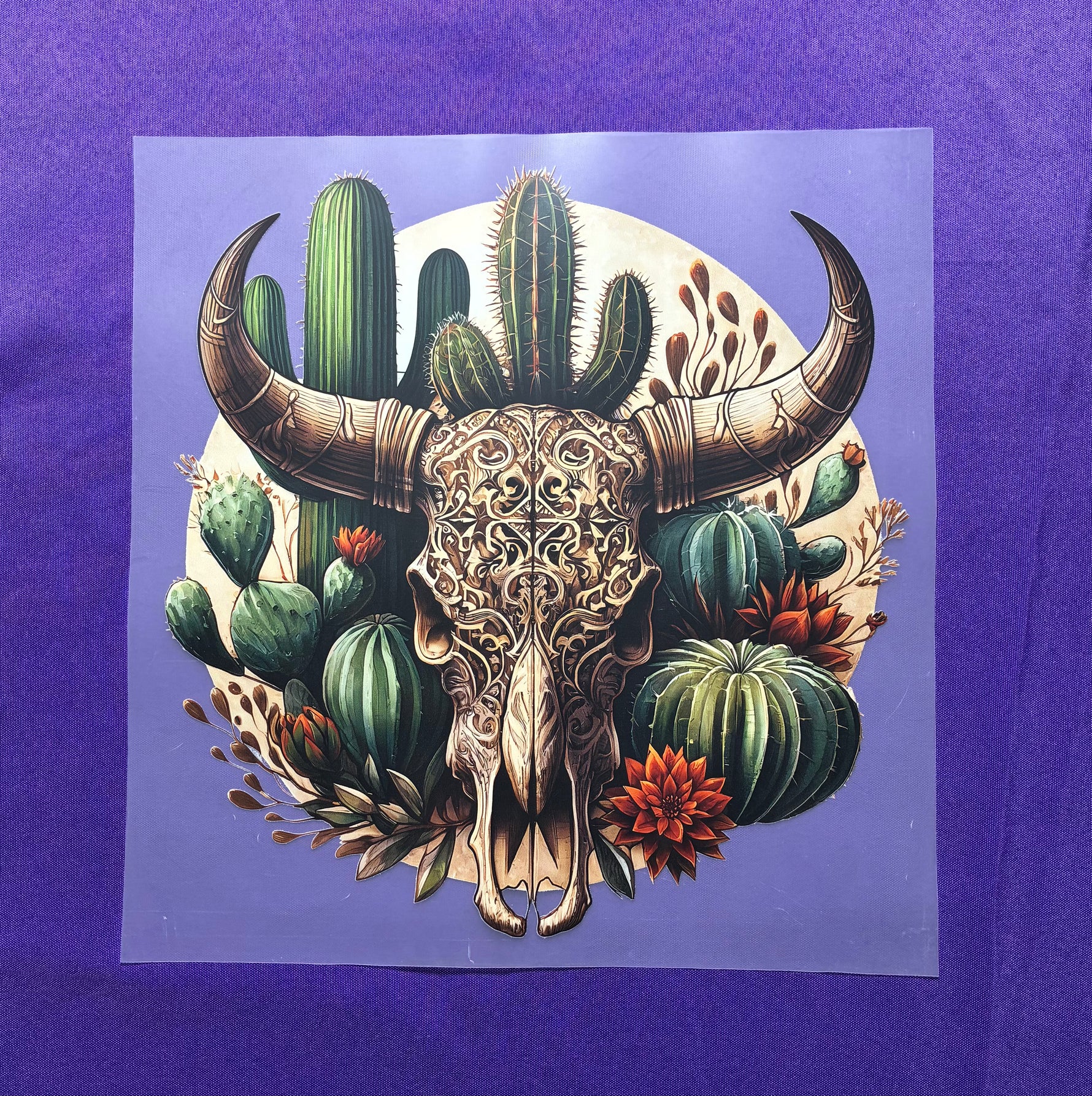 Skull and Cactuses Shirt Transfer