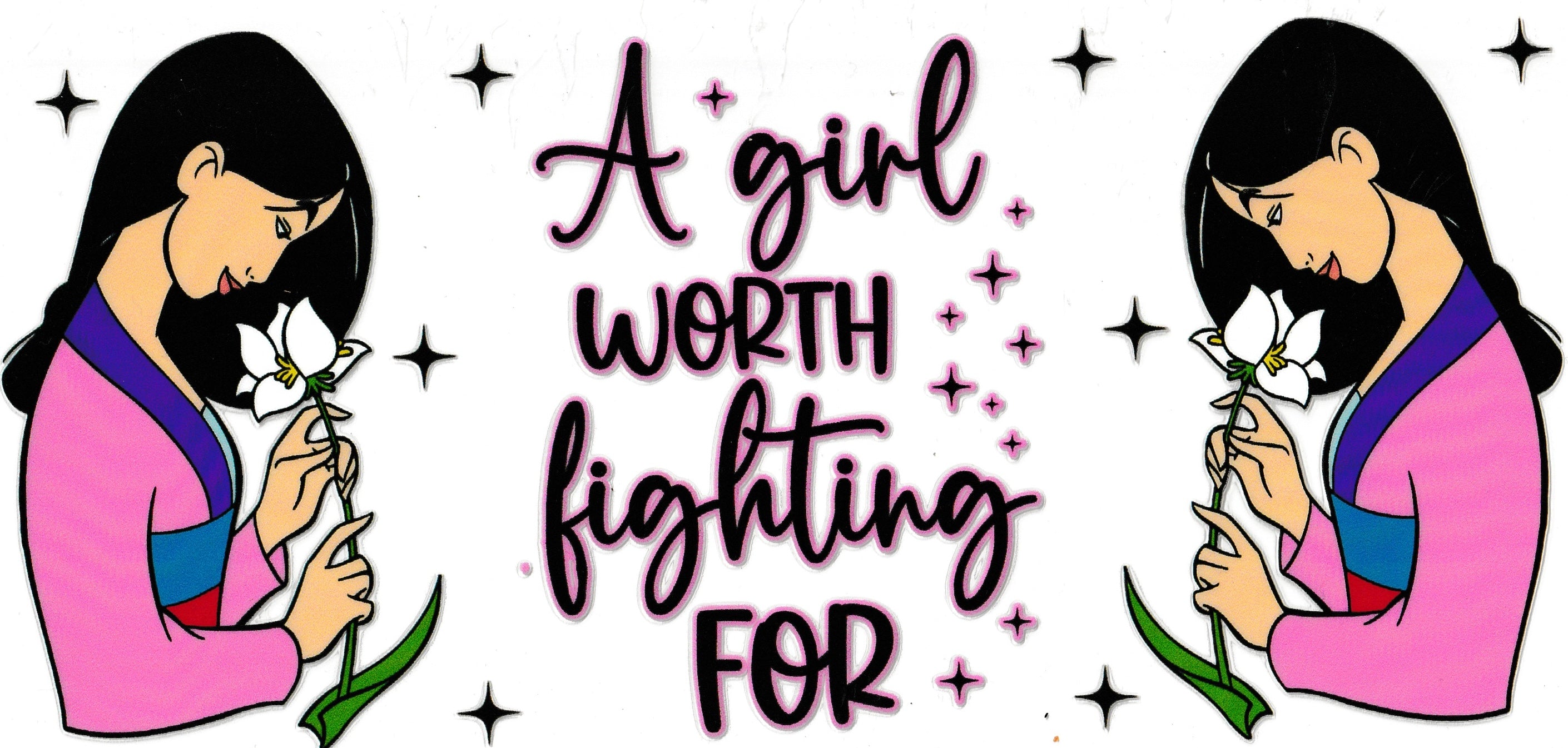 16oz Cup Wrap Warrior Princess