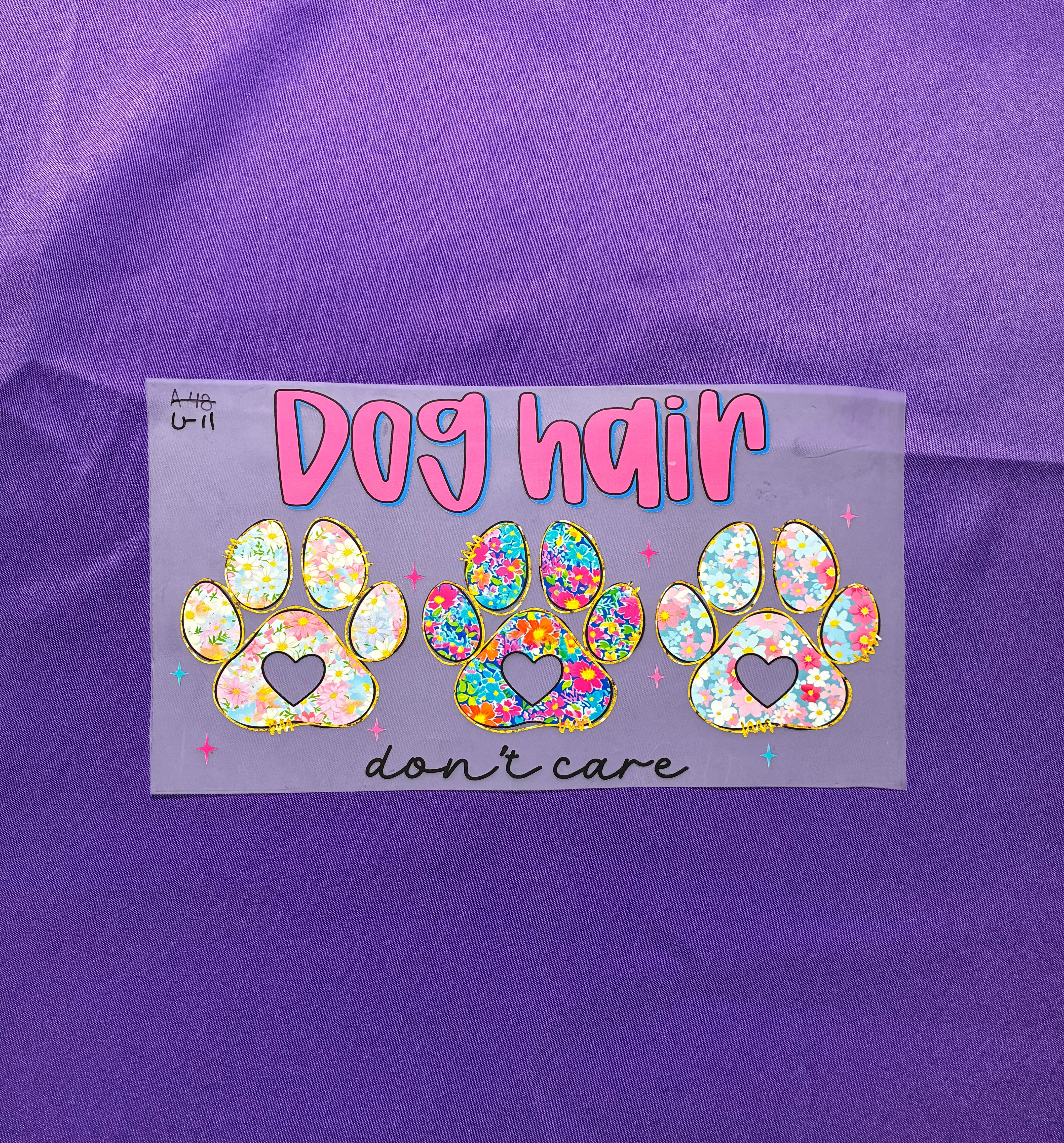 Dog Hair DTF Transfers