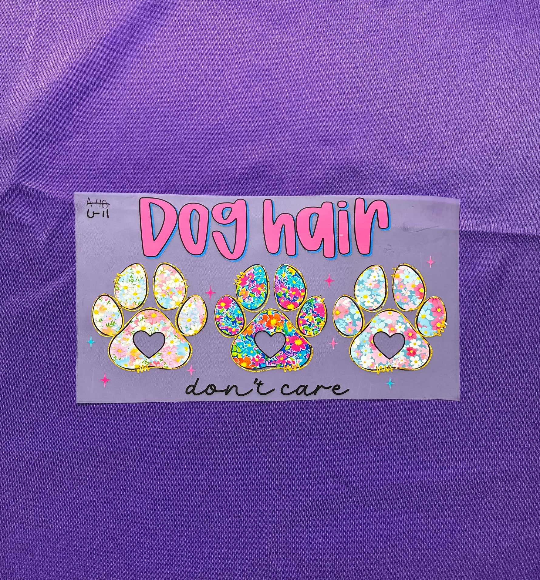 Dog Hair DTF Transfers