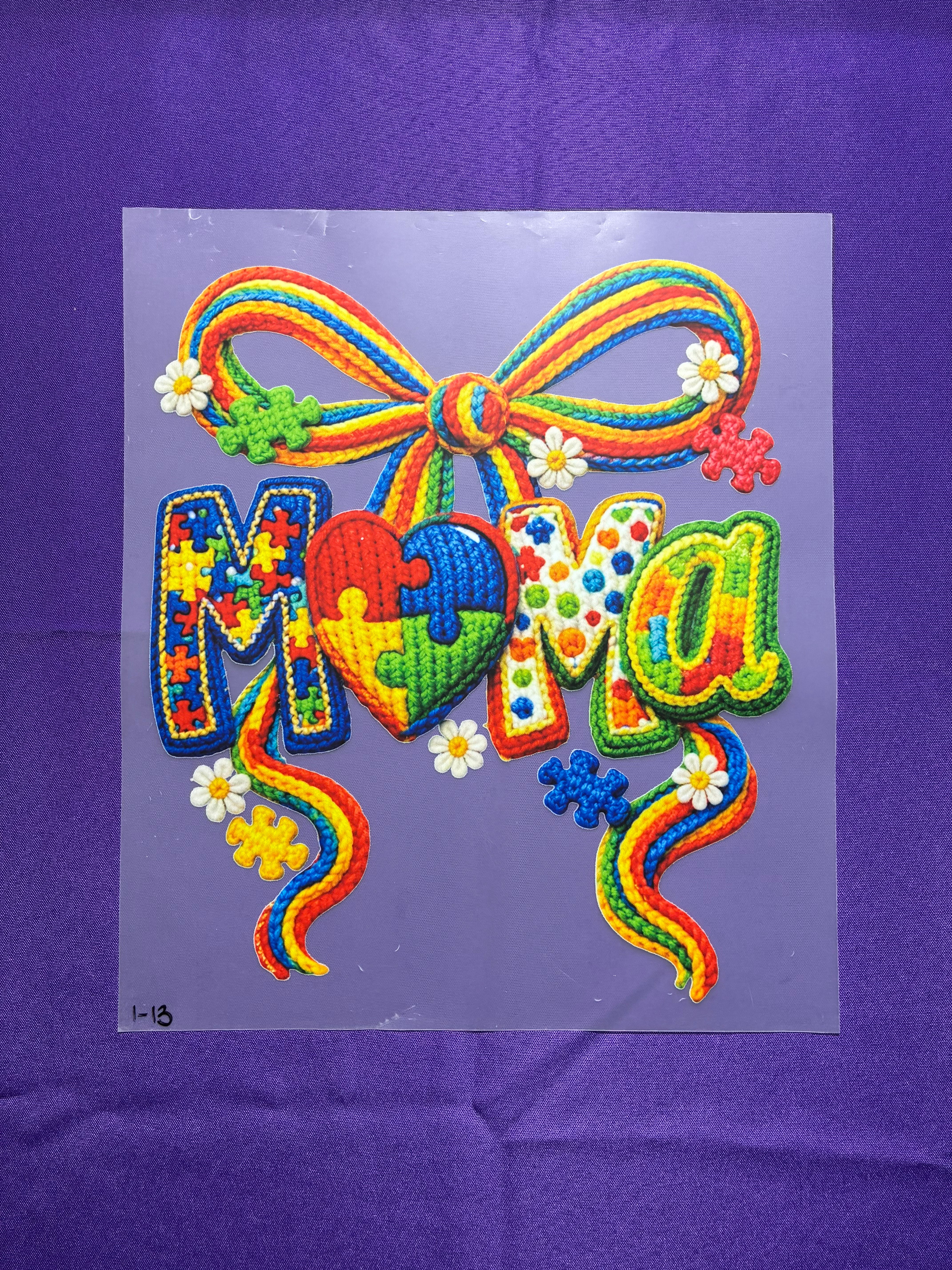 Crochet Mama Shirt Transfer