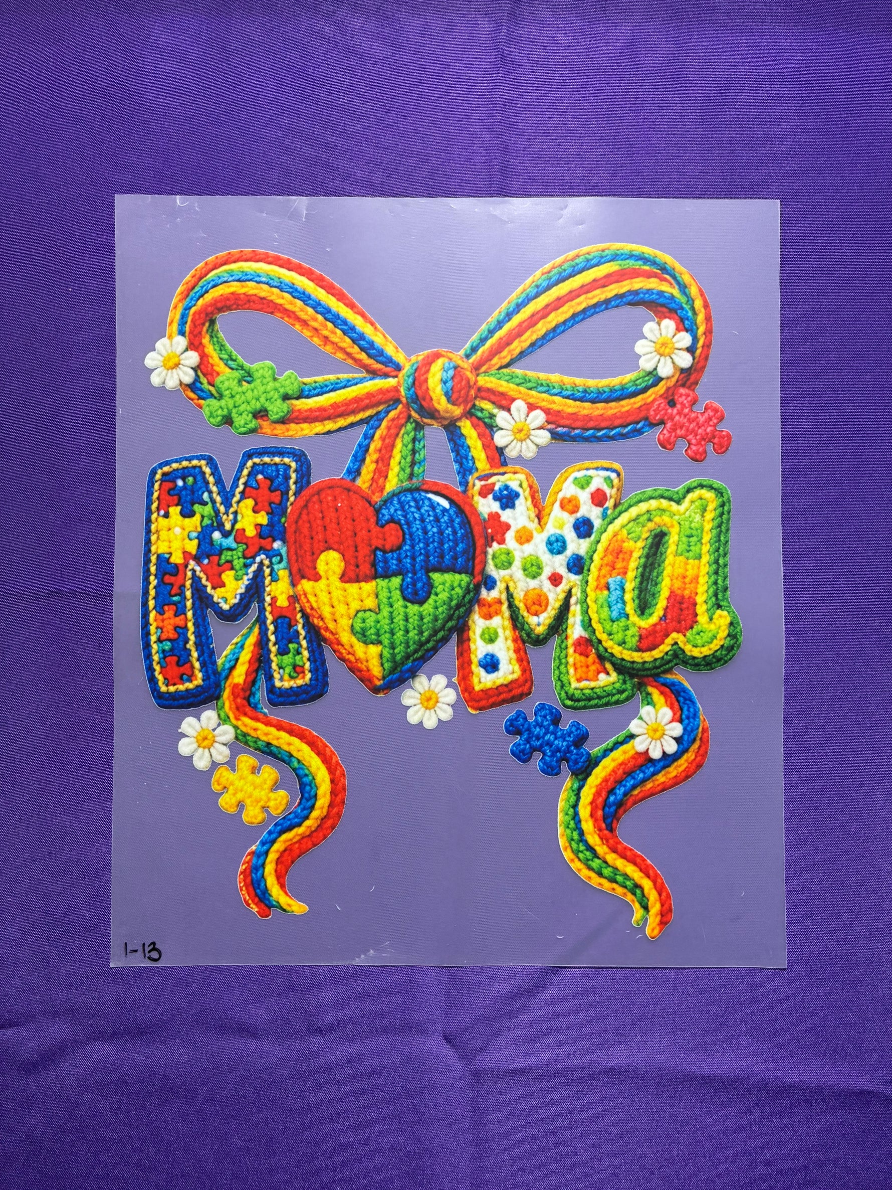 Crochet Mama Shirt Transfer