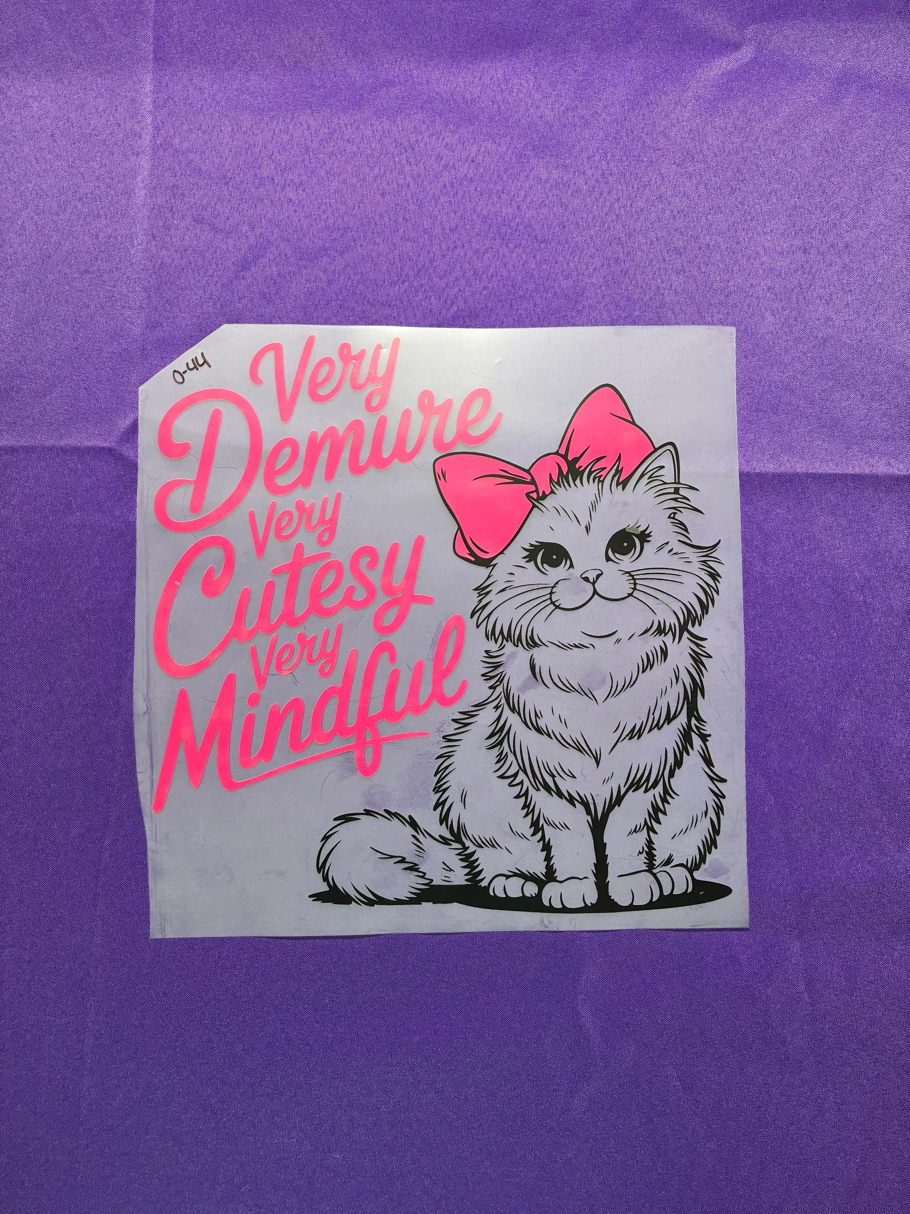Demure #44 Shirt Transfer