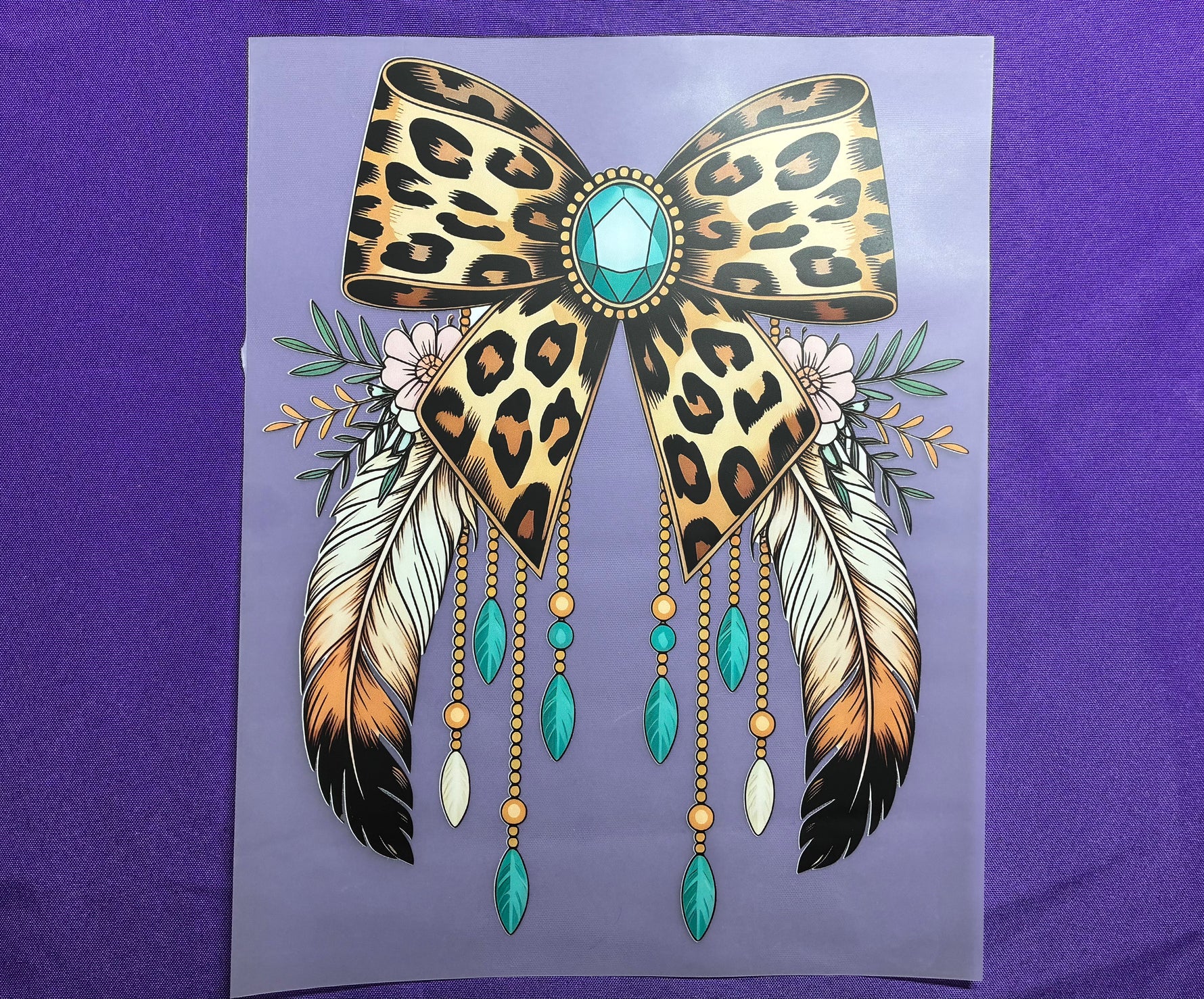 Leopard Bow Shirt Transfer