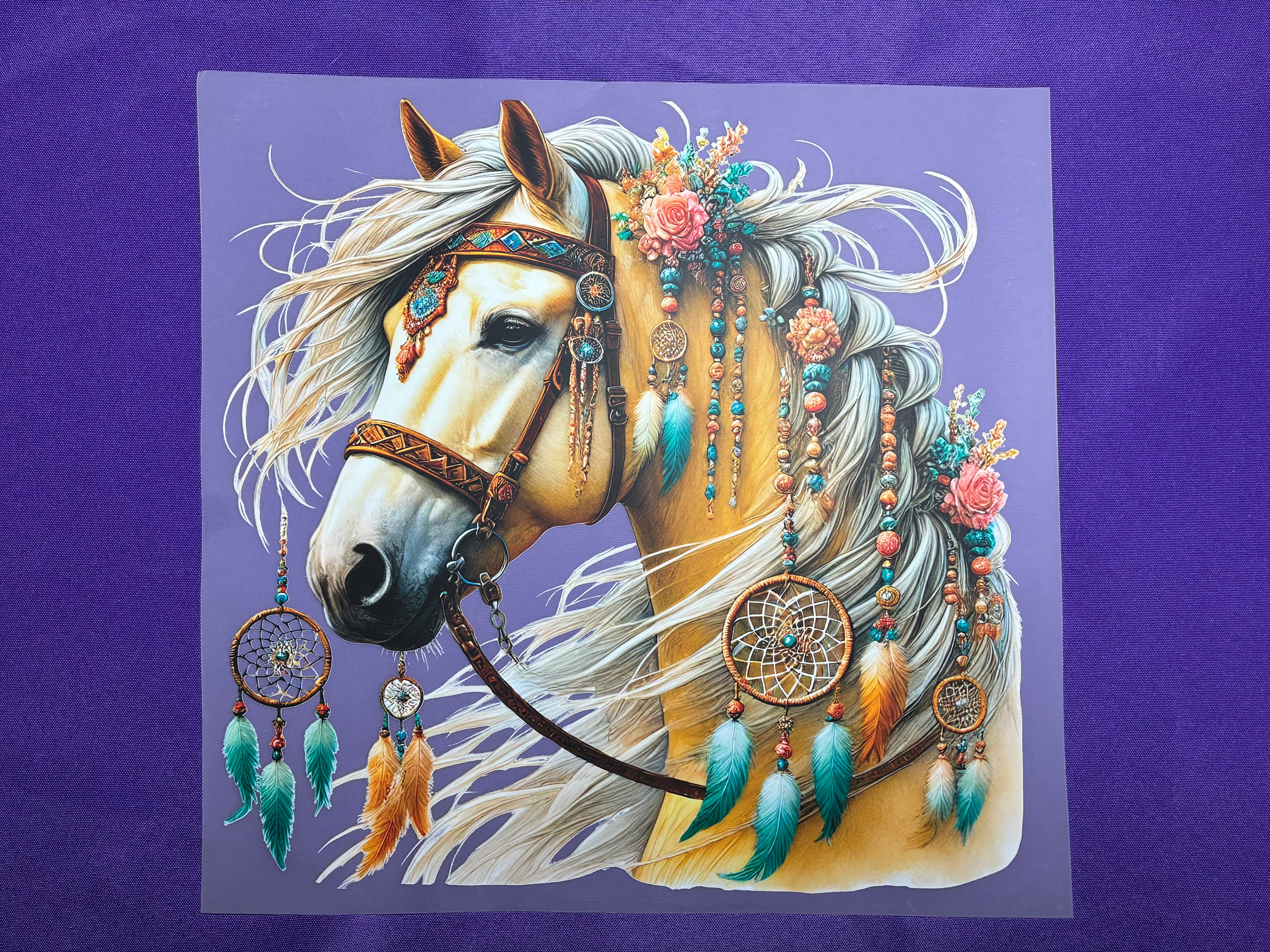 Horse with Dreamcatcher Shirt Transfers