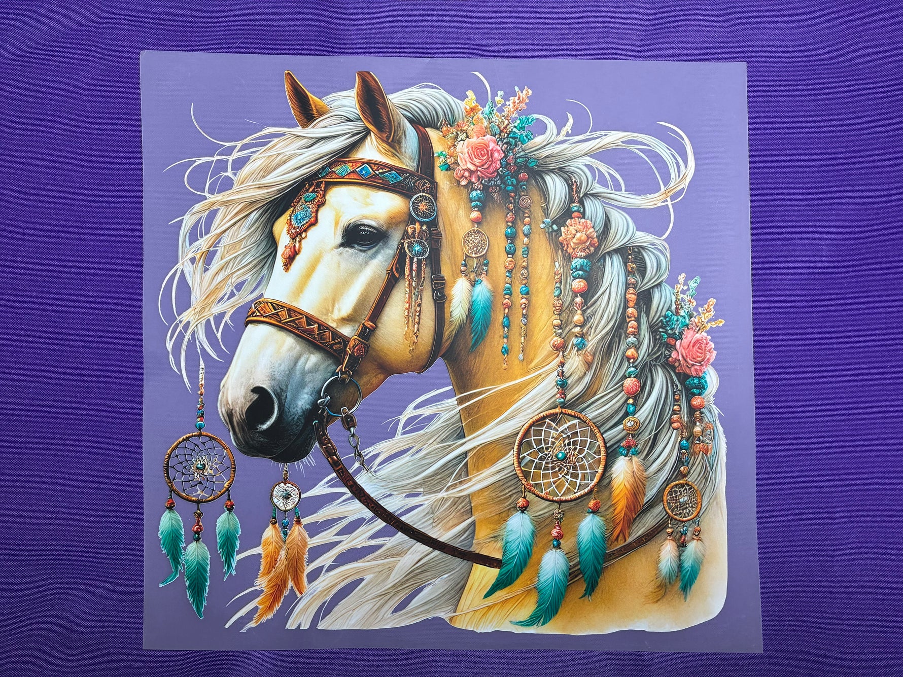 Horse with Dreamcatcher Shirt Transfers