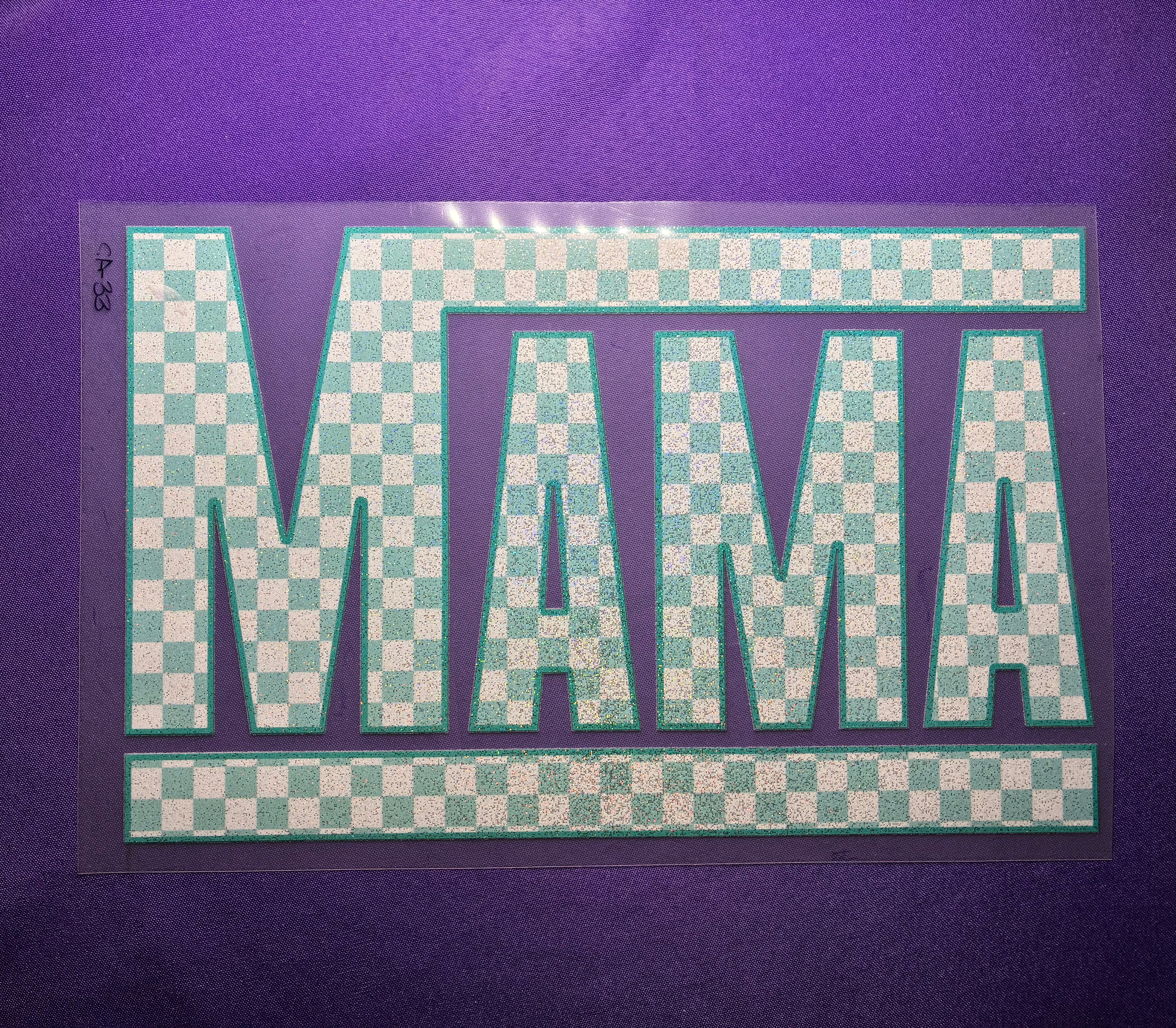 Light Blue Mama Van Glitter