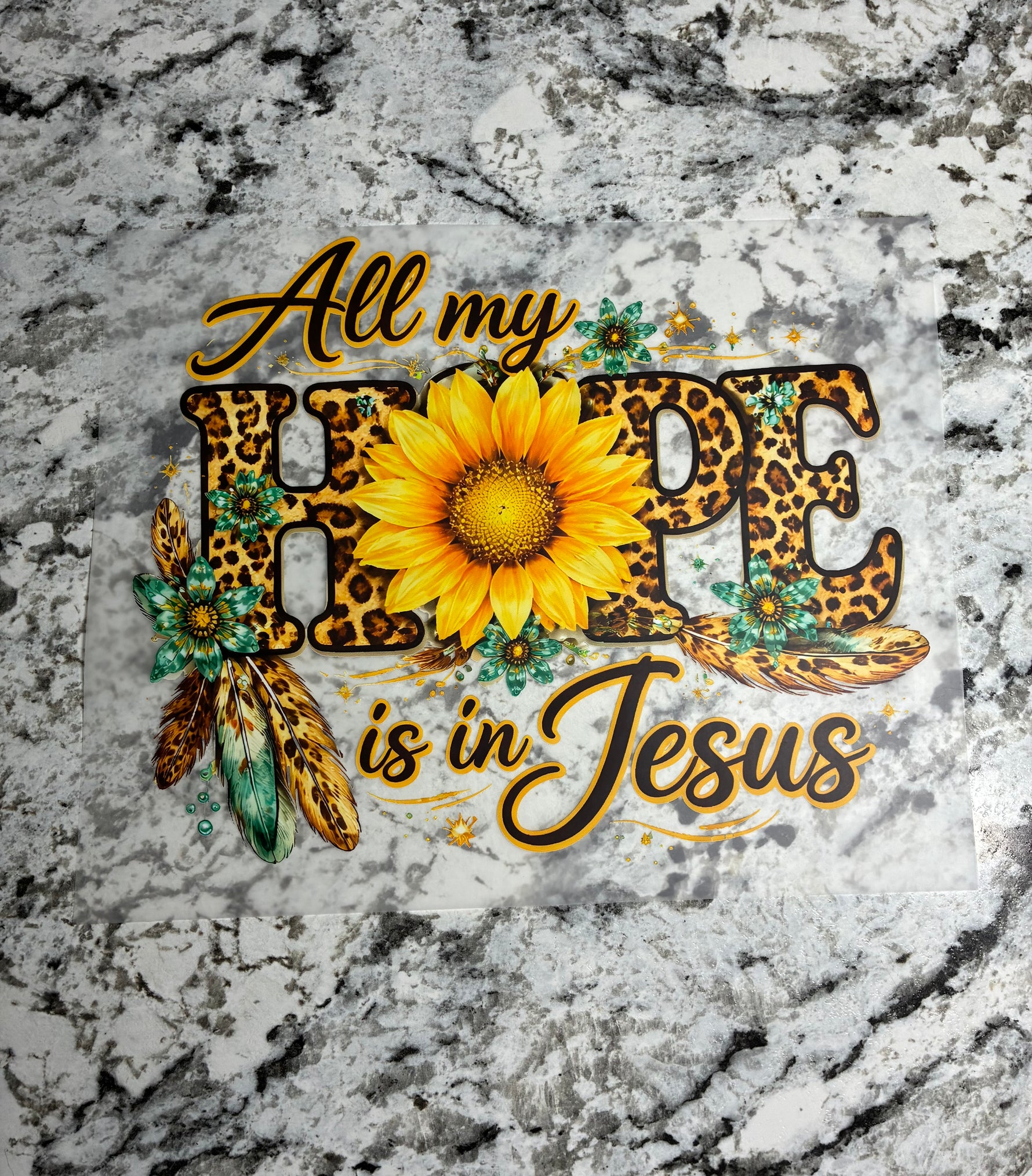 Hope is in Jesus Shirt Transfer