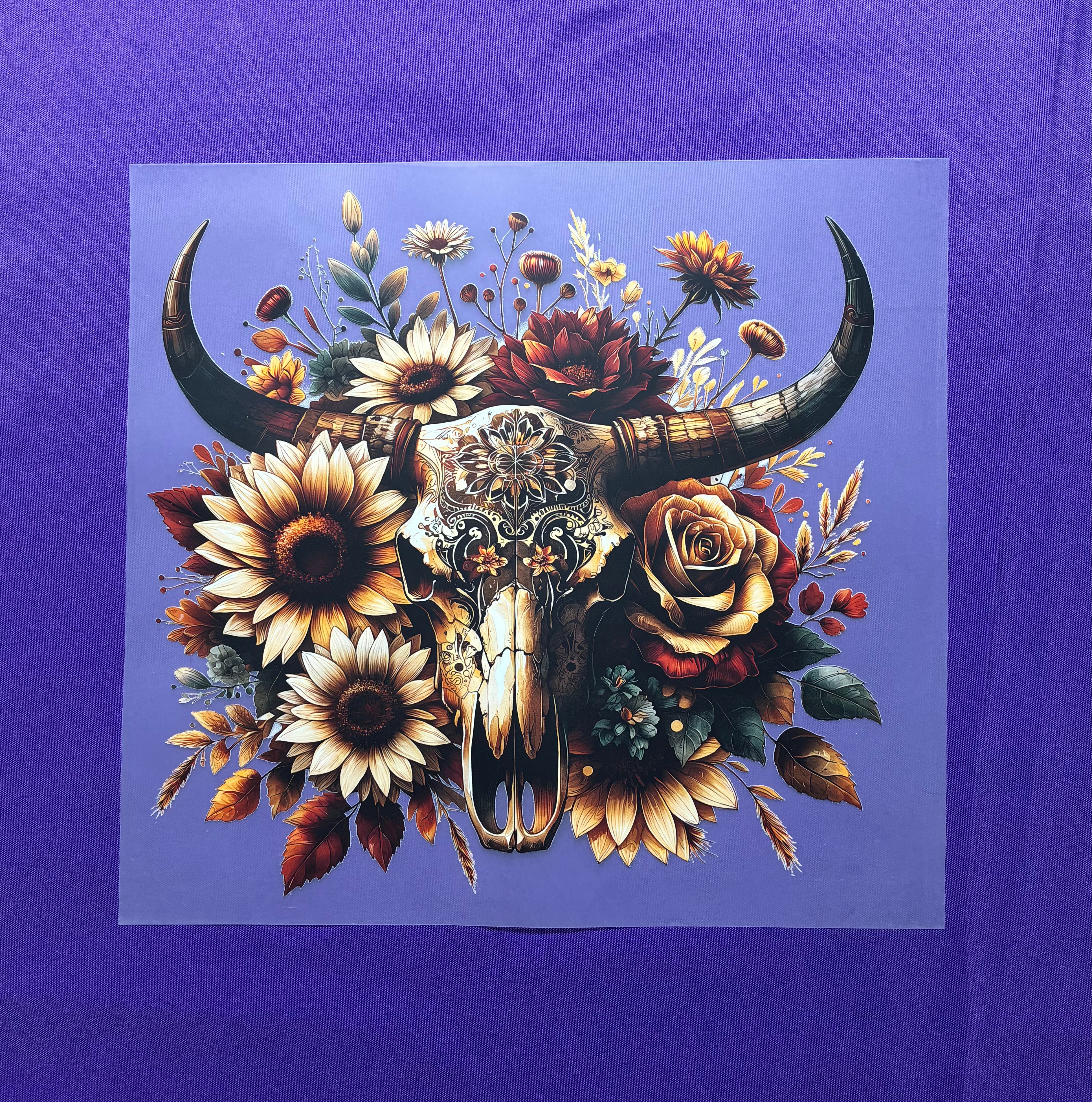 Cow Skull Shirt Transfers