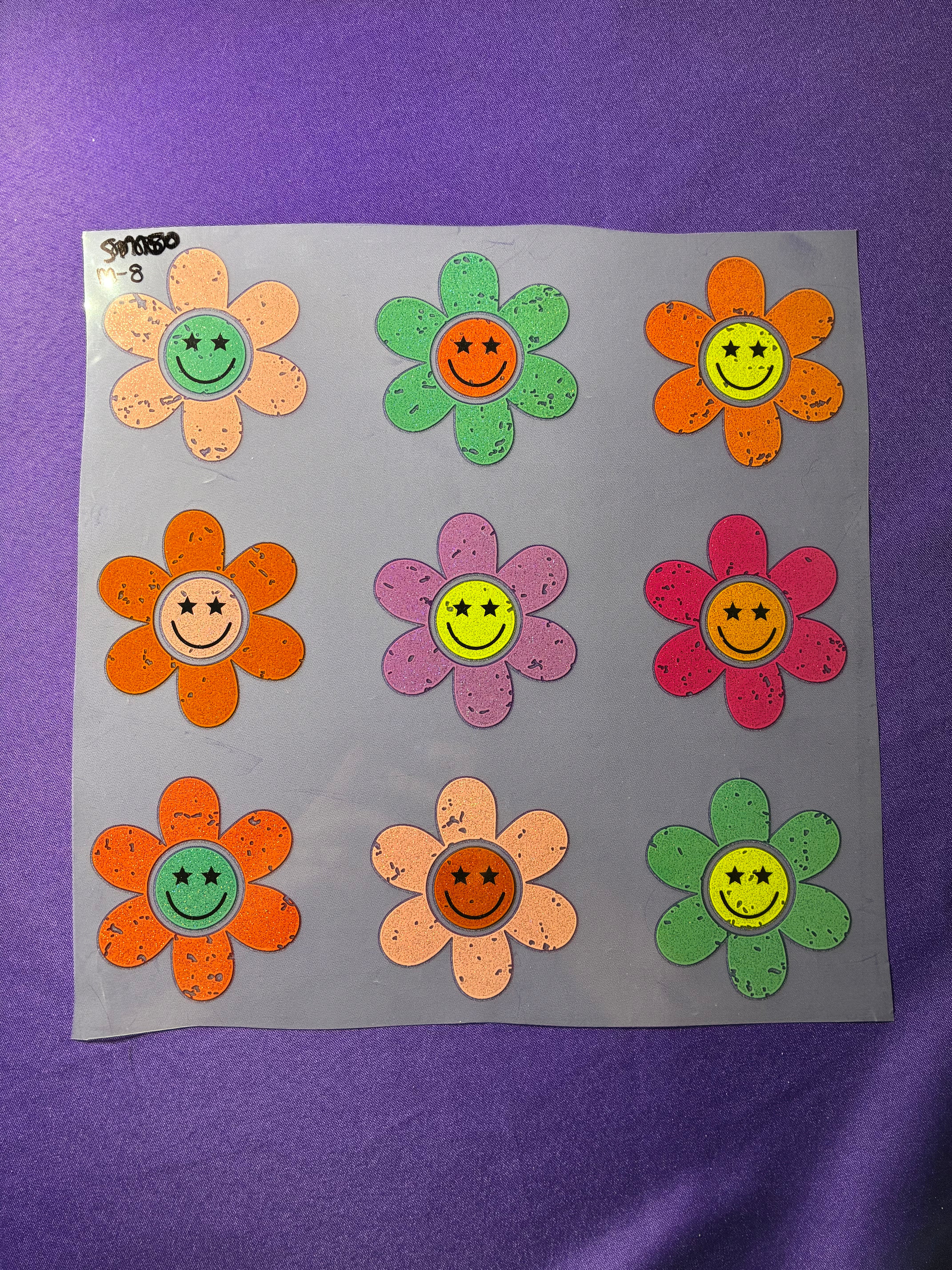 Flower Collage Glitter
