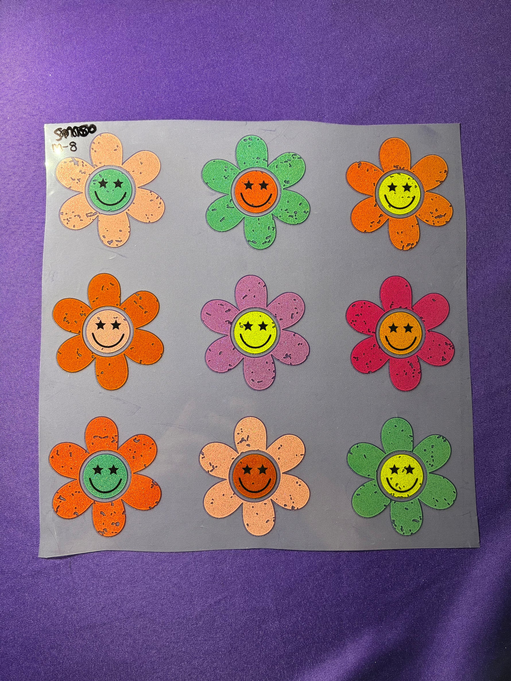 Flower Collage Glitter