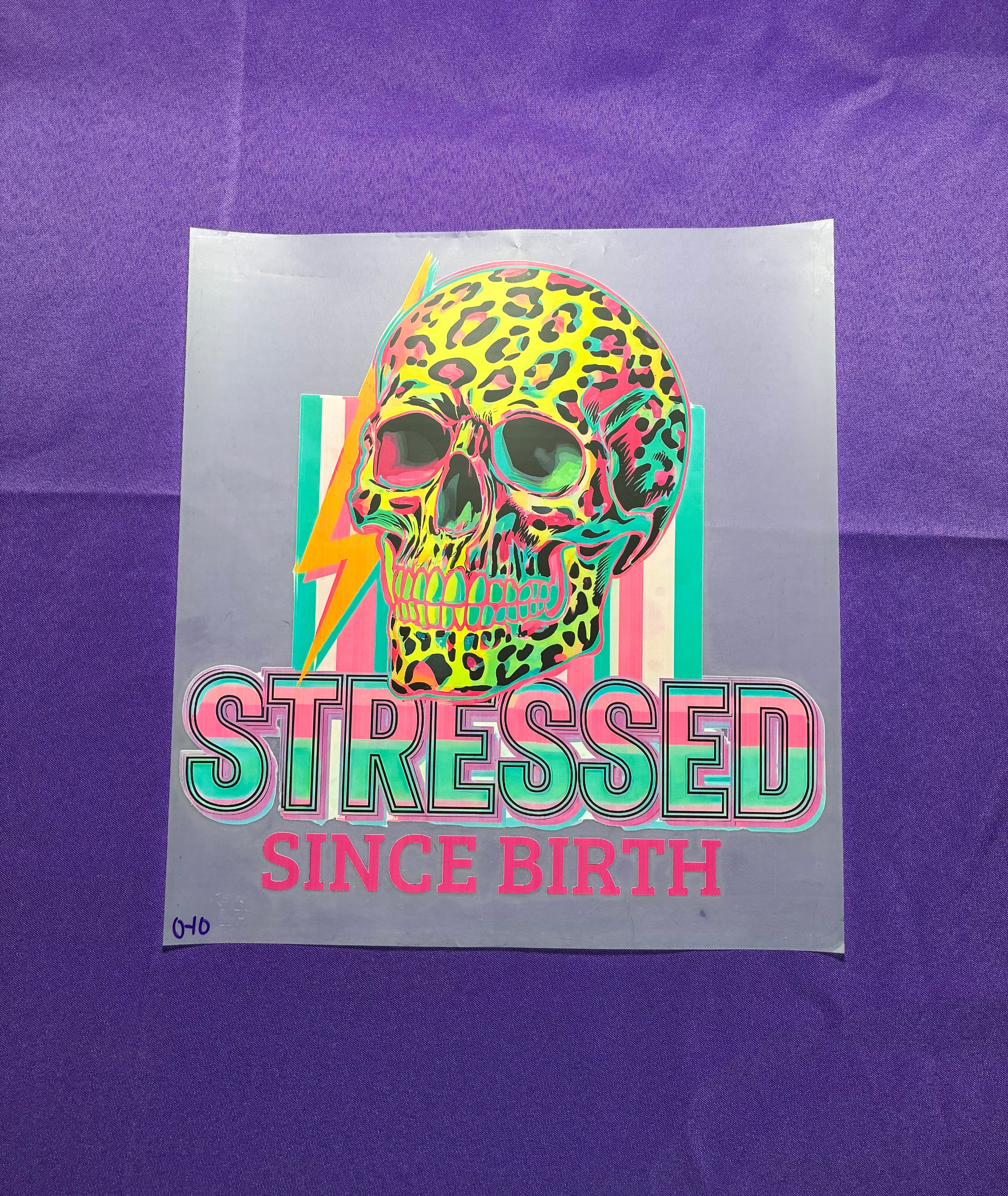 Stressed #10 Shirt Transfer