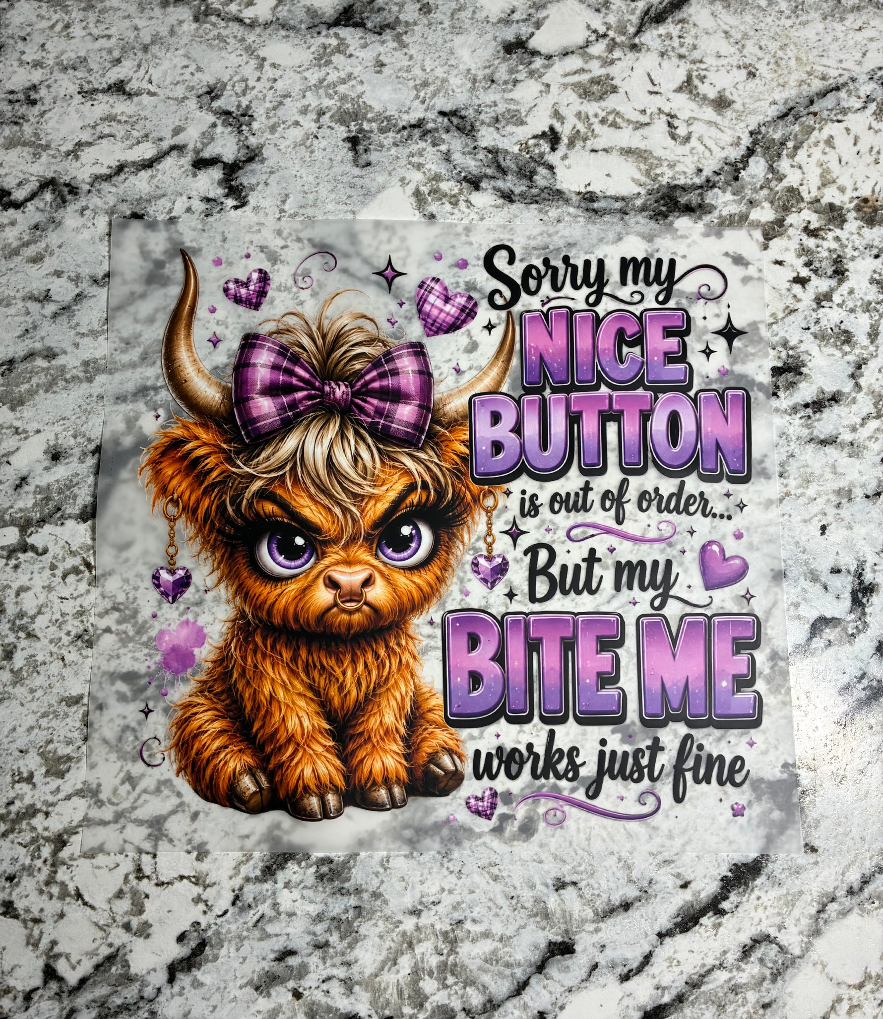 Bite Me Works Fine Shirt Transfer
