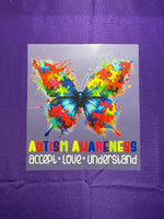 Autism Awareness Butterfly Shirt Transfer