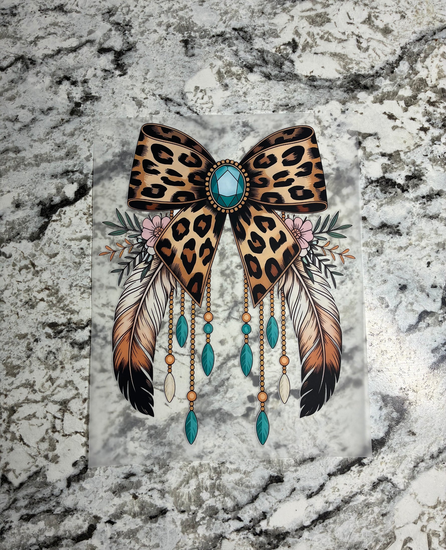 Leopard Bow Shirt Transfer