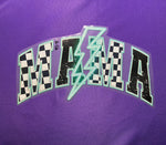 Teal Mama with Lightening Bolt