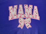 Light Pink Mama with Bow Sequin Patch