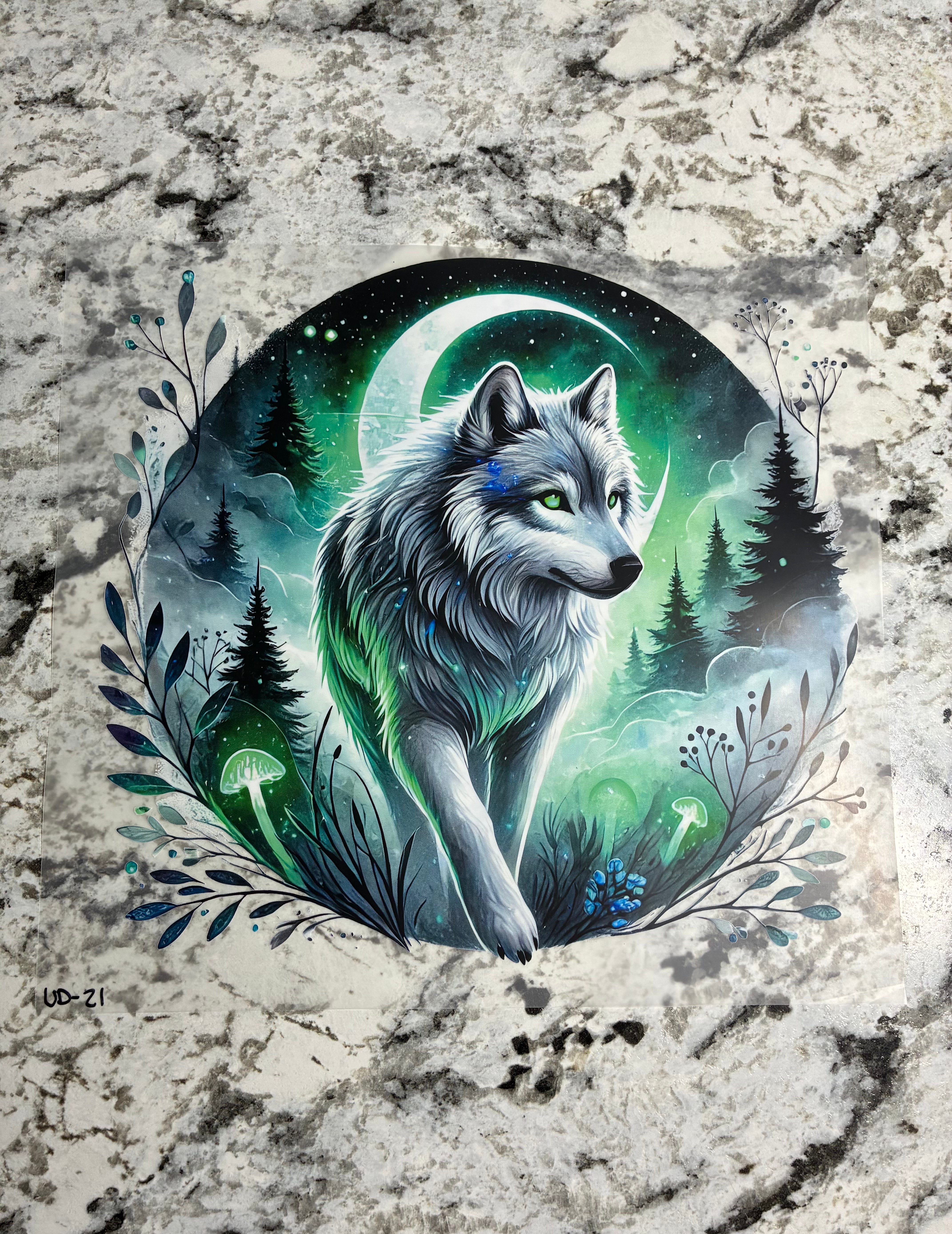 White Wolf Shirt Transfers