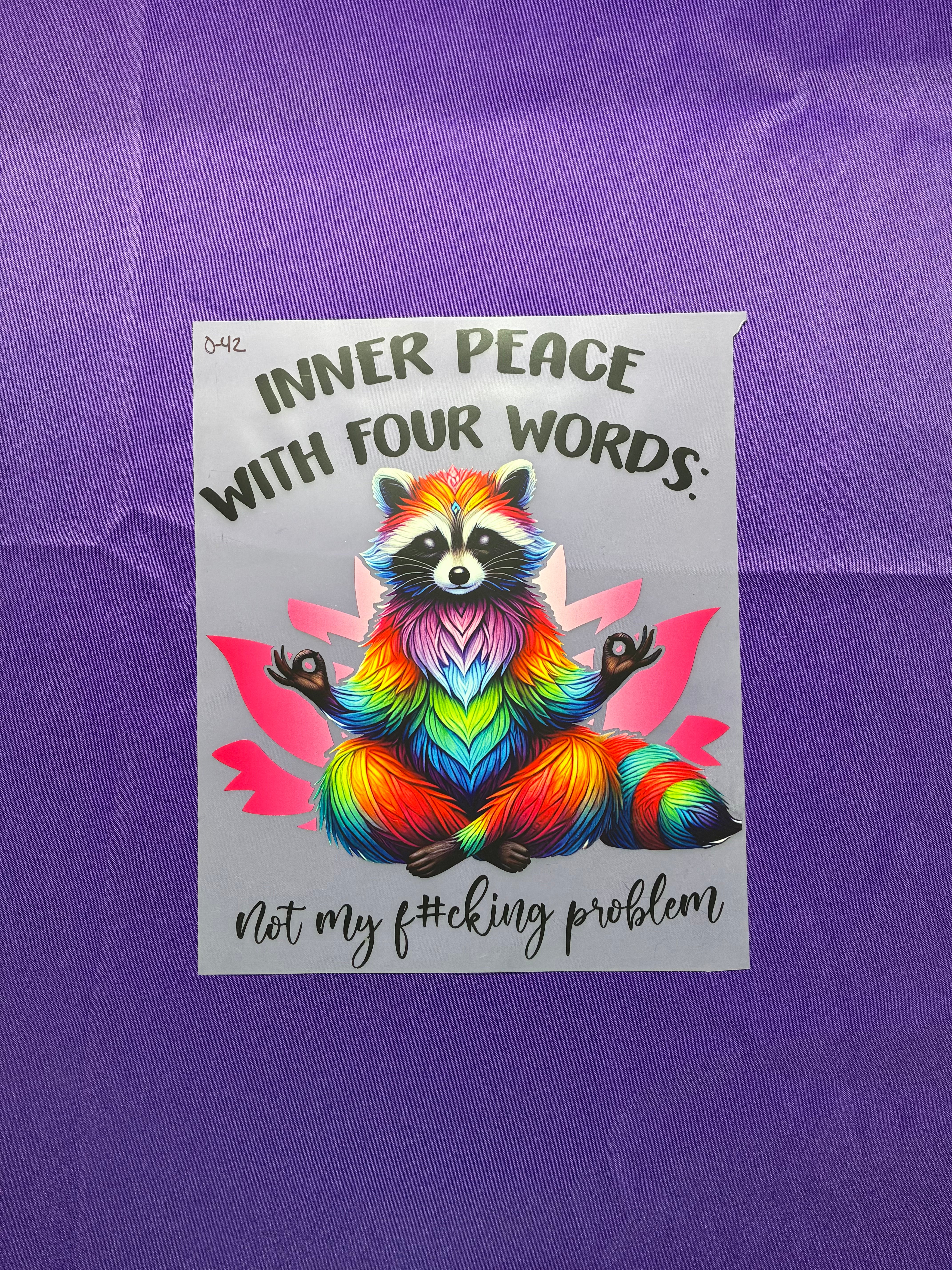 Inner Peace #42 Shirt Transfer