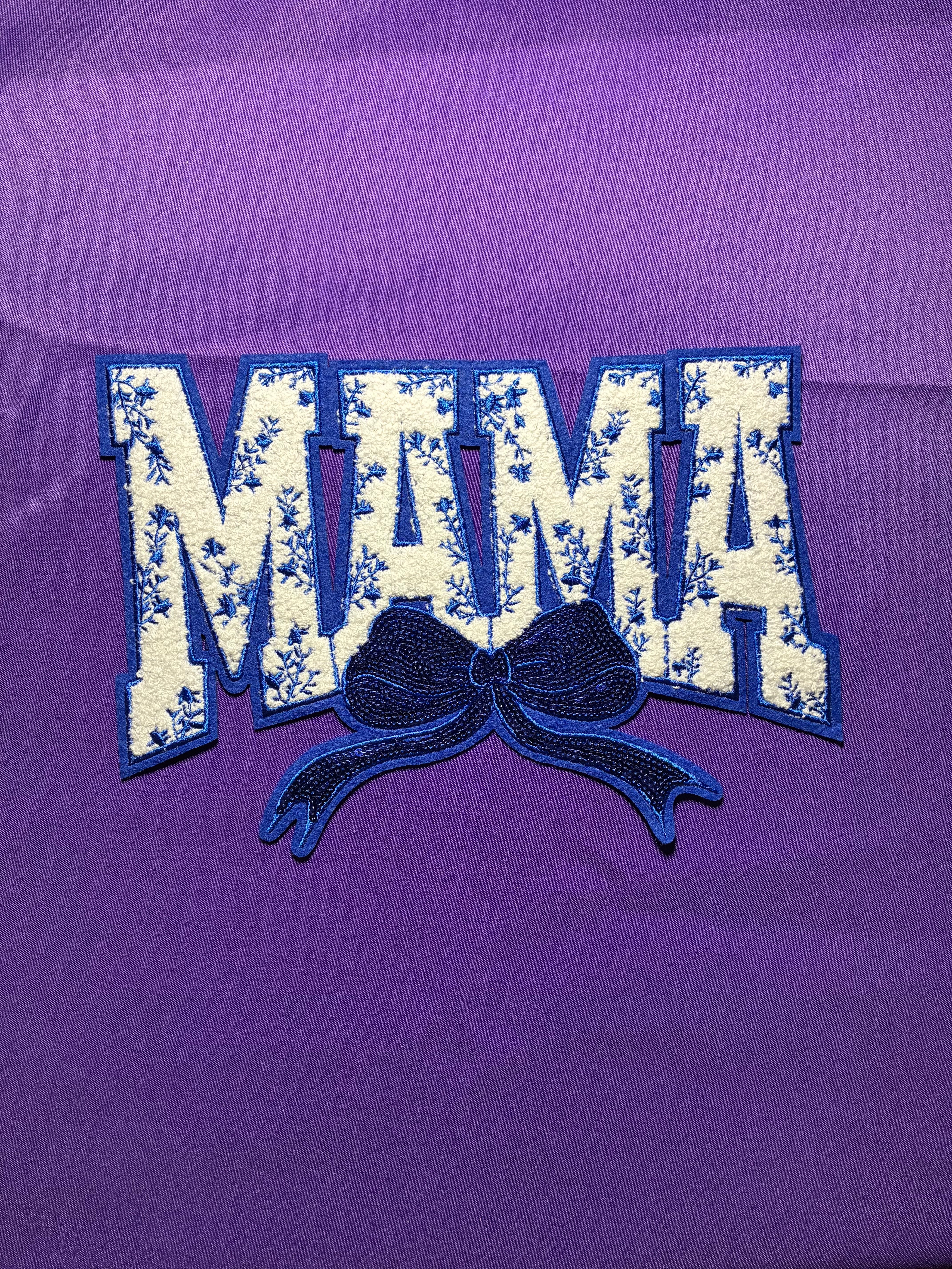 Dark Blue Mama Patch