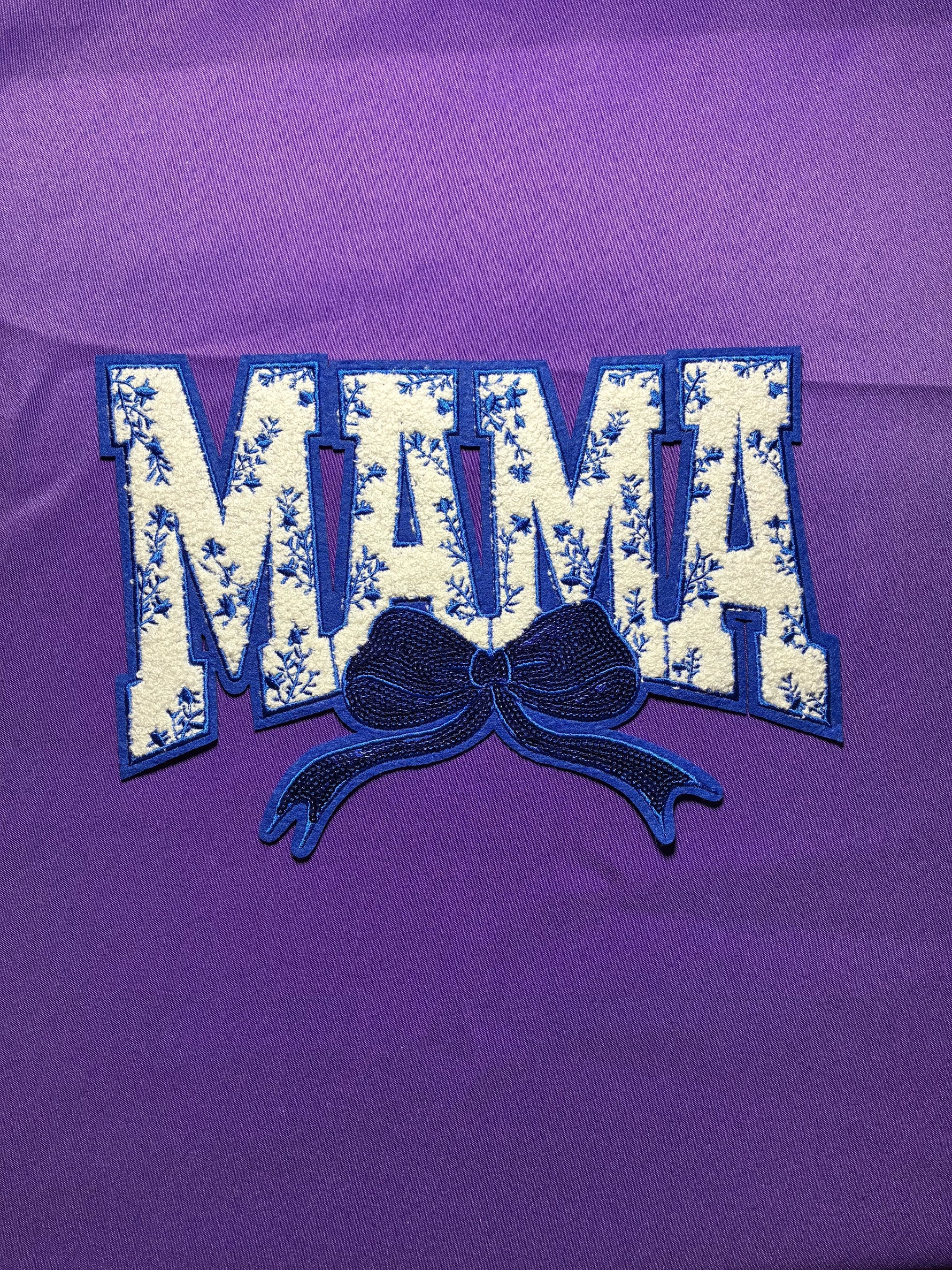 Dark Blue Mama Patch