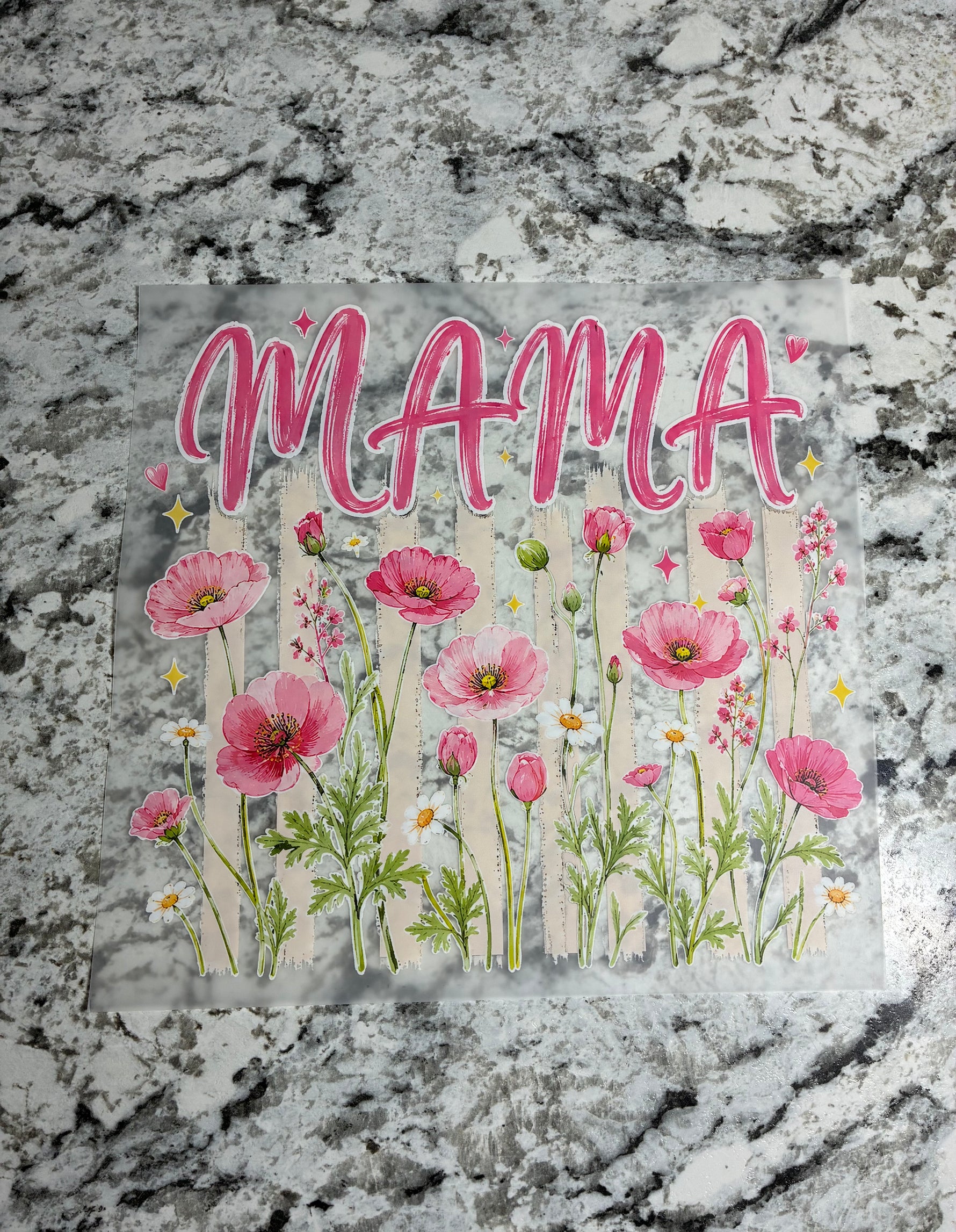 Floral Mama Shirt Transfer