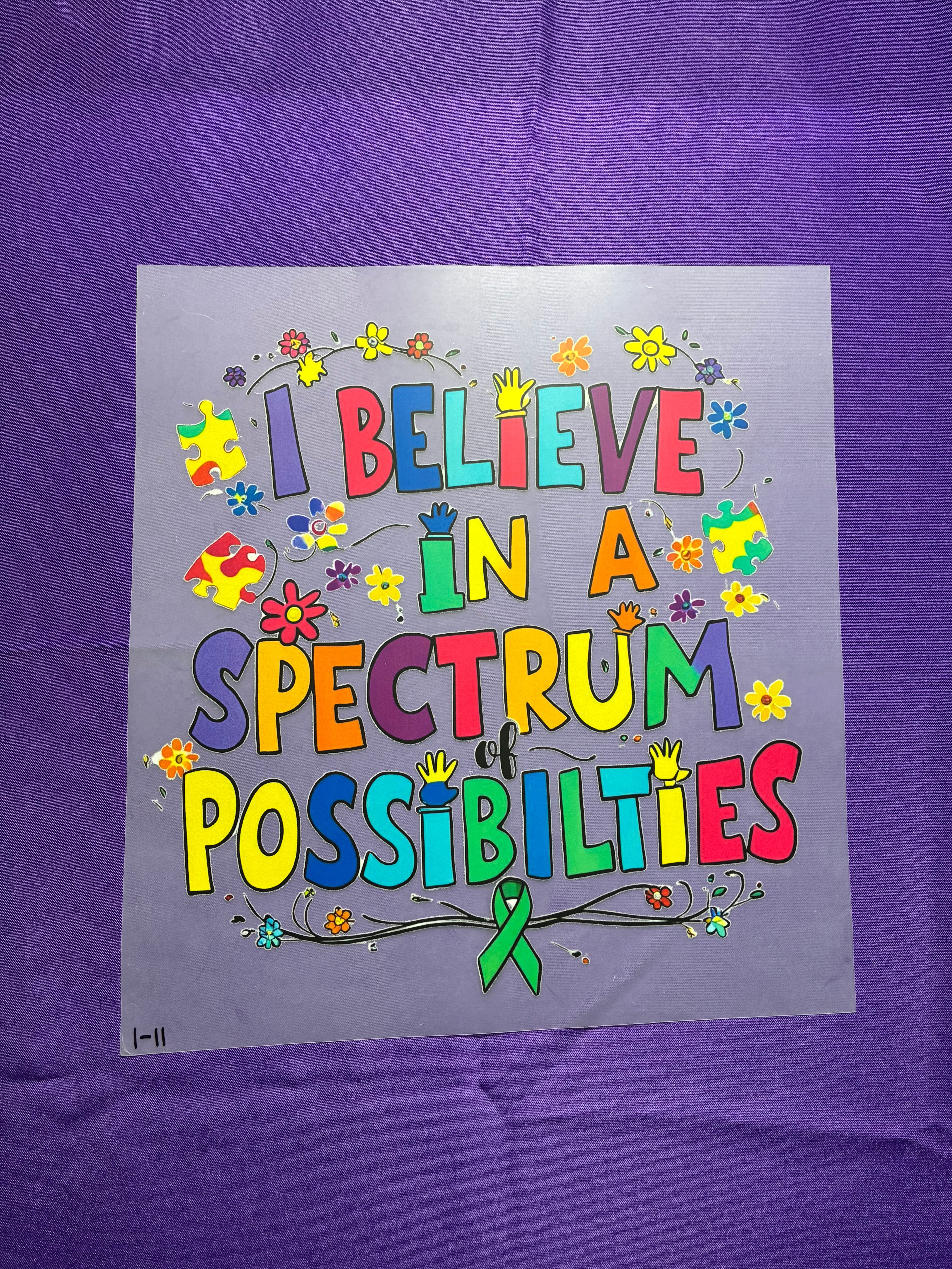 Spectrum of Possibilities Shirt Transfer