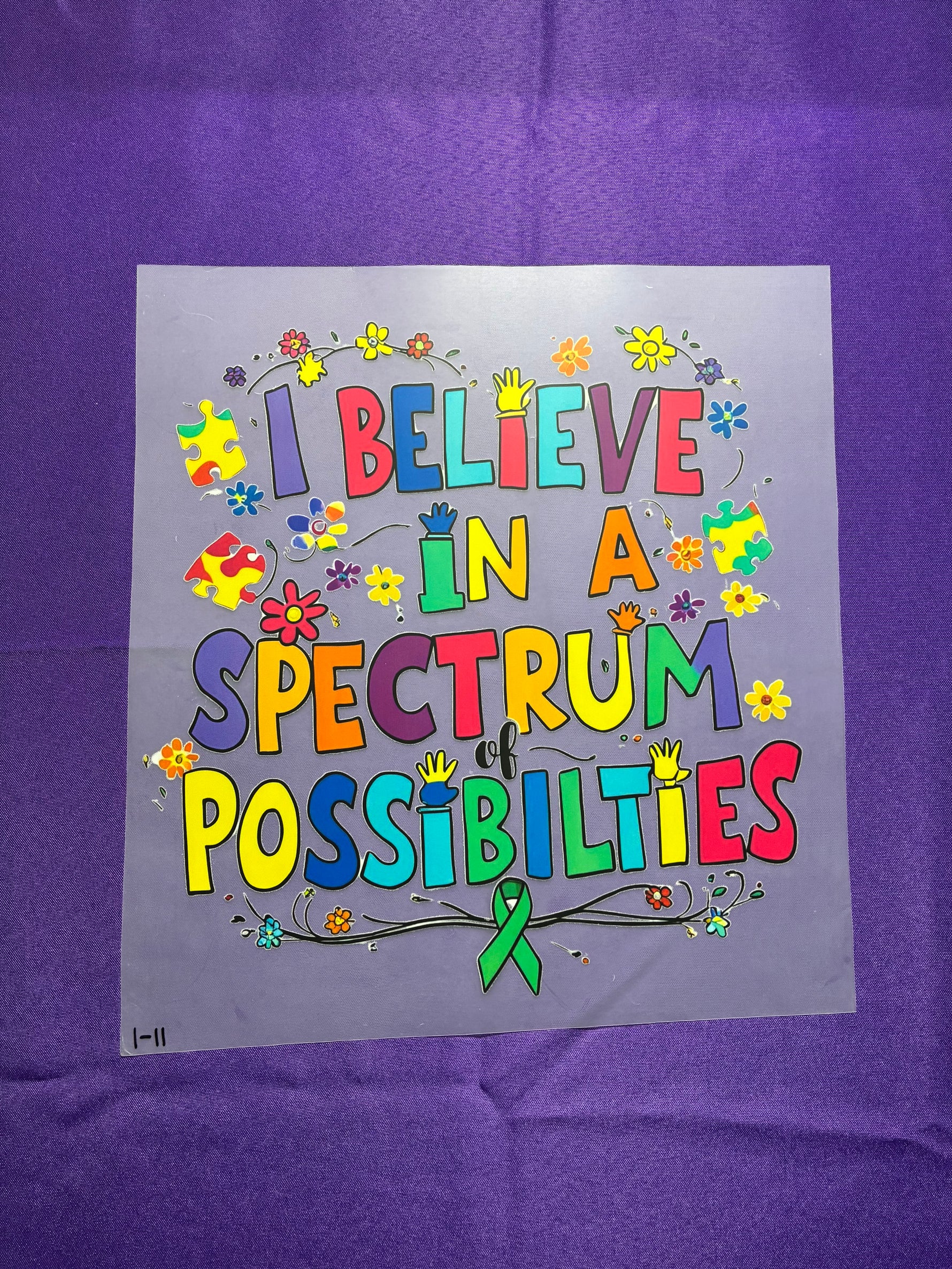 Spectrum of Possibilities Shirt Transfer