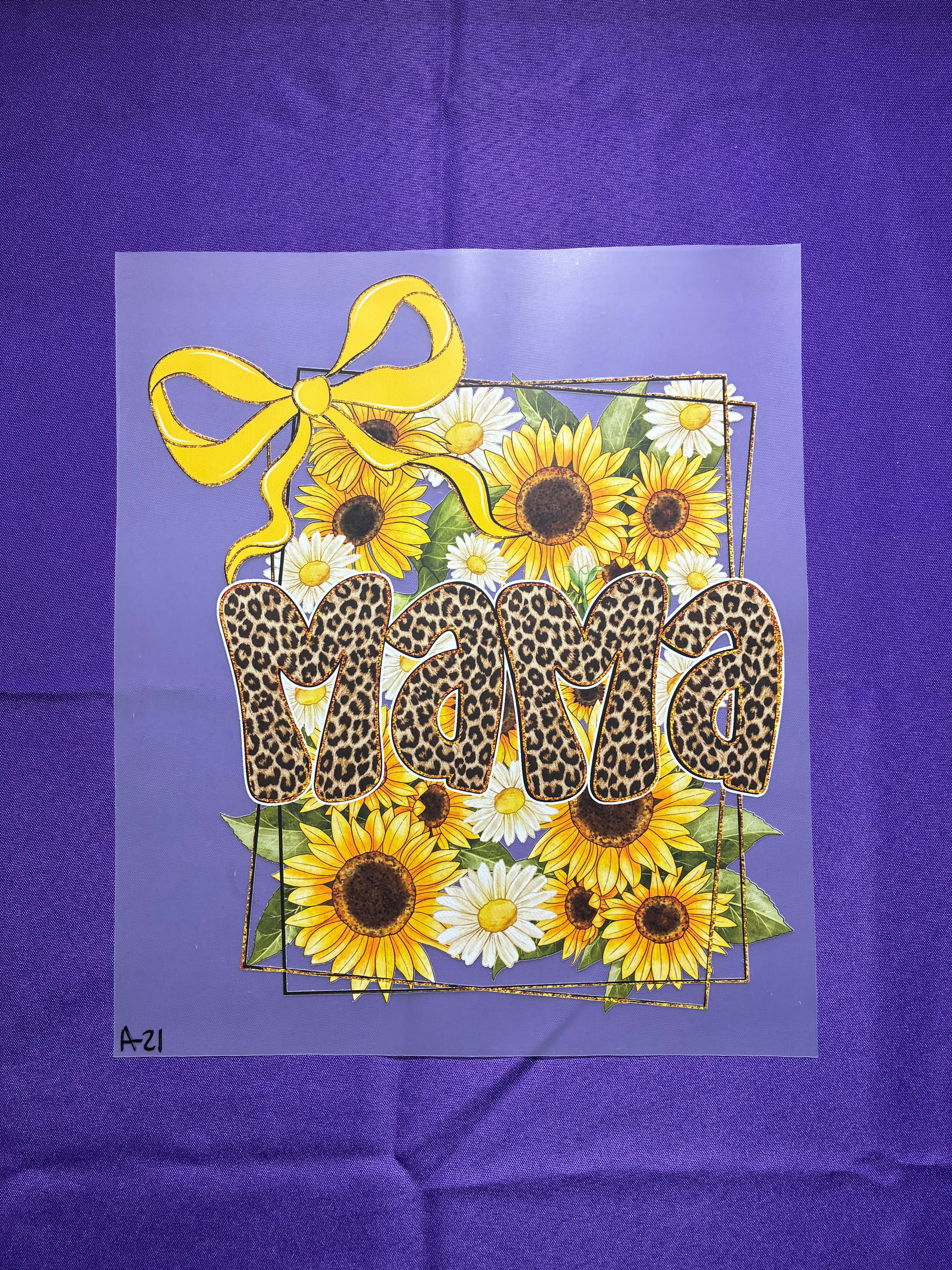 Mama with Yellow Bow #21 Shirt Transfer