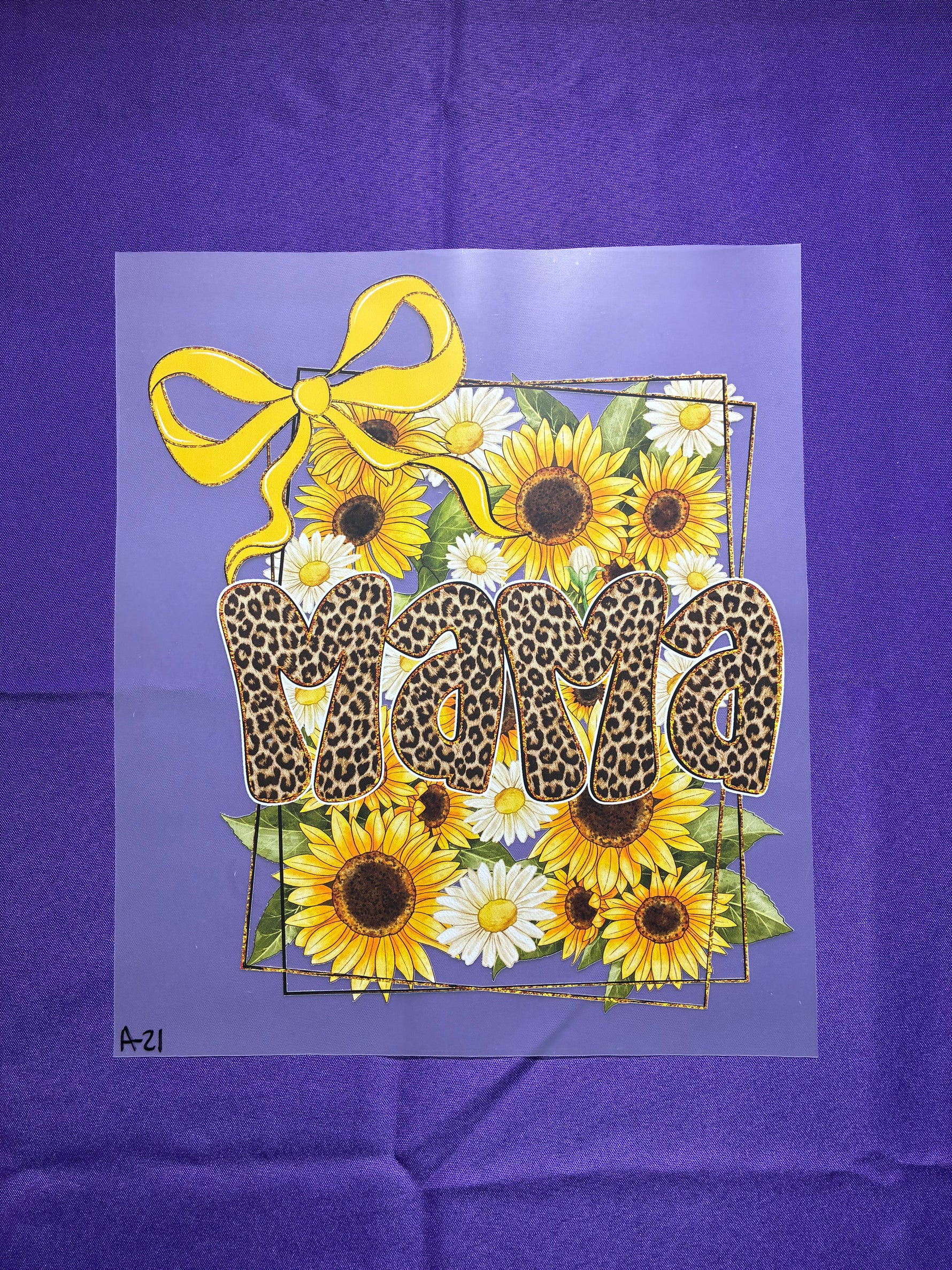 Mama with Yellow Bow #21 Shirt Transfer