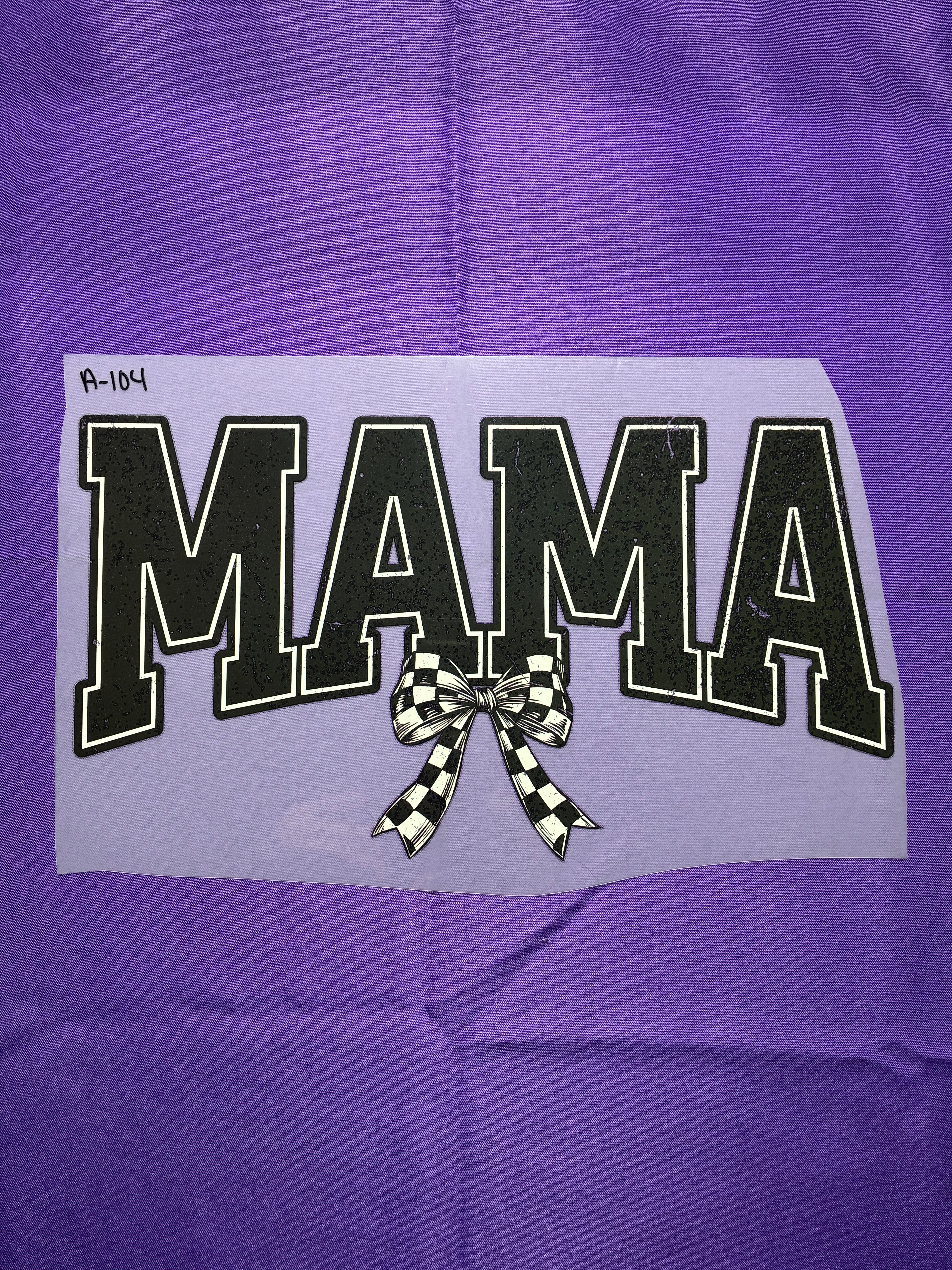 Checkered Bow Mama #104