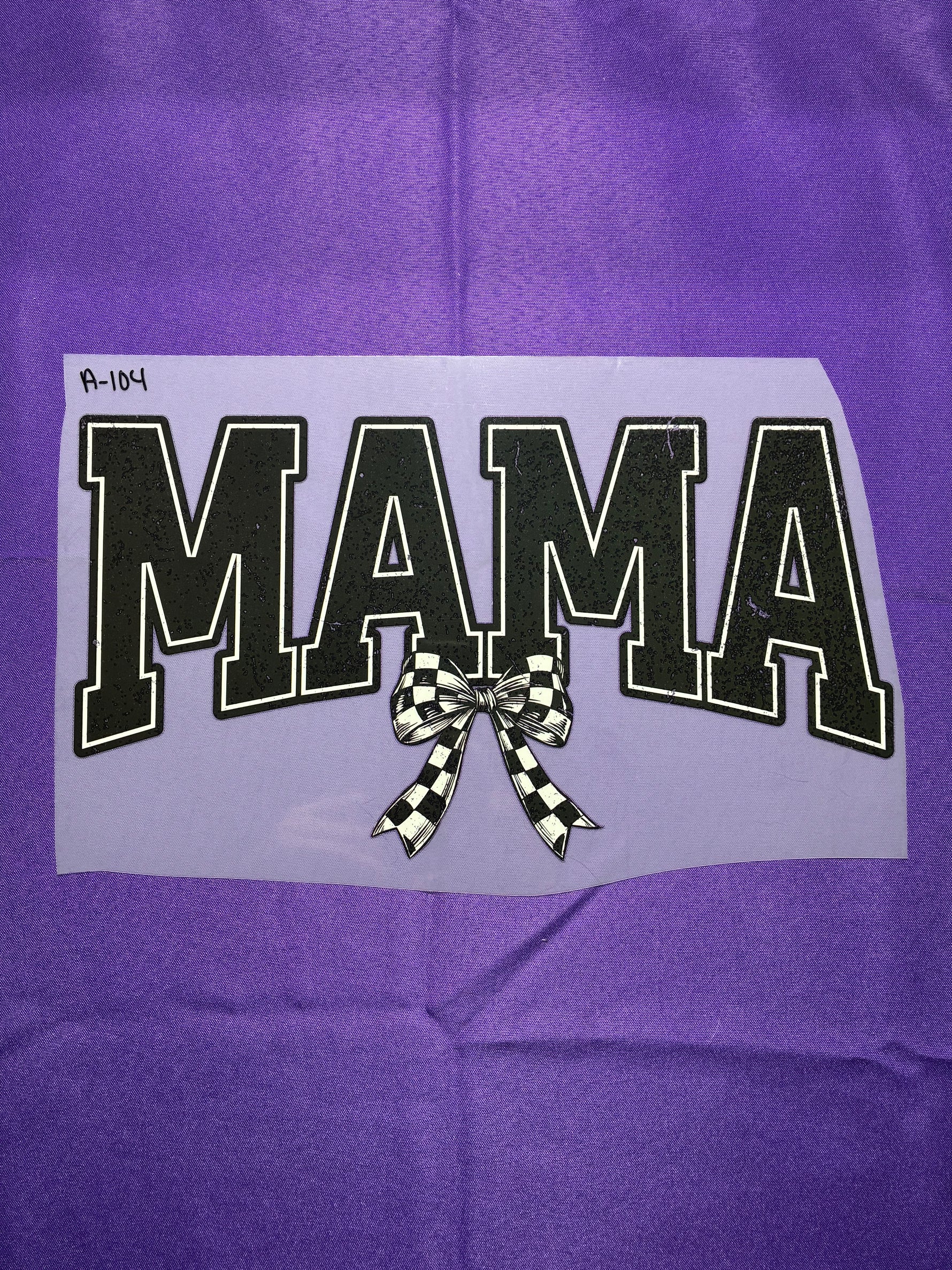 Checkered Bow Mama #104