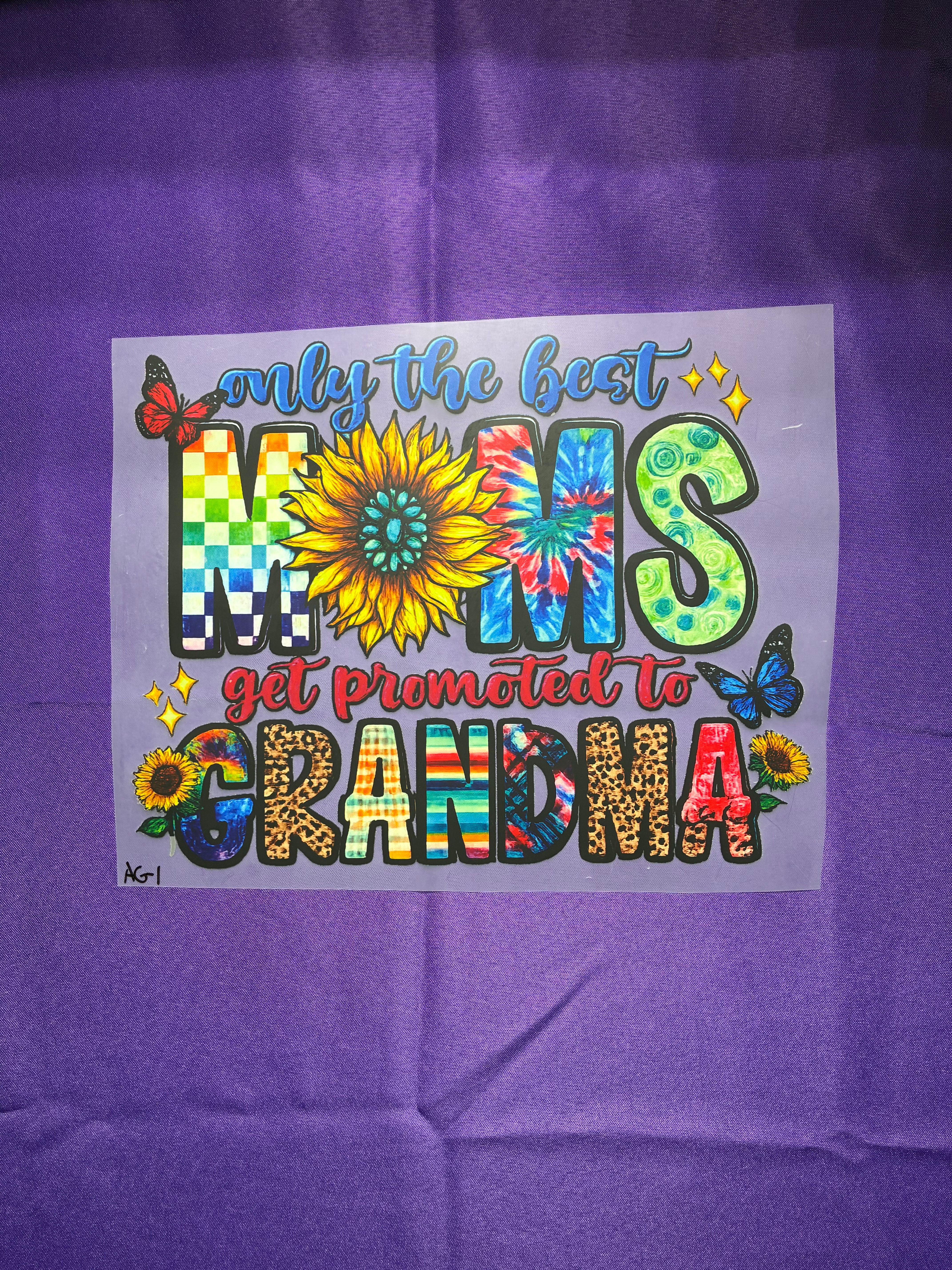 Grandma  #1 Shirt Transfer