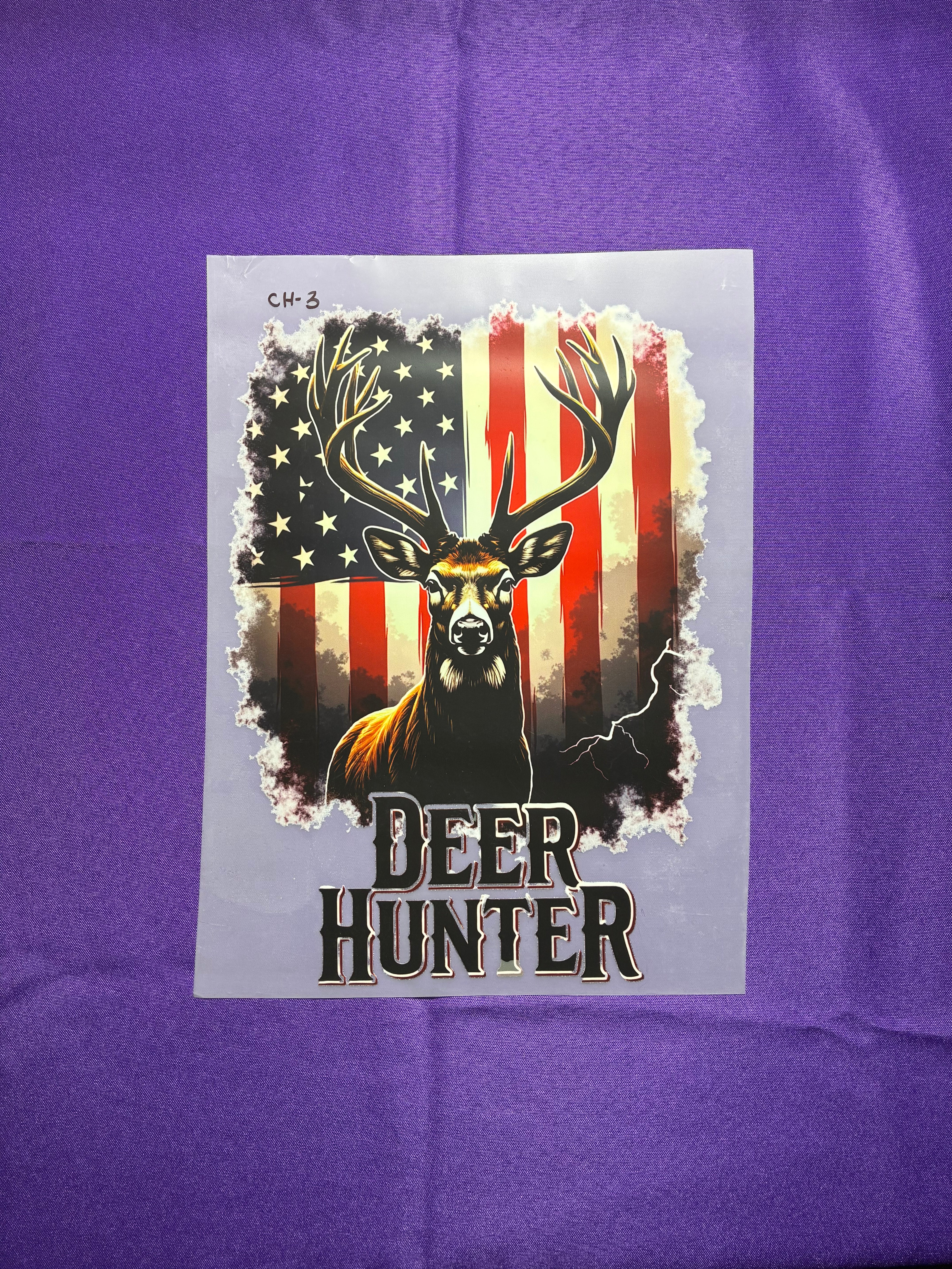Deer Flag #3 Shirt Transfer
