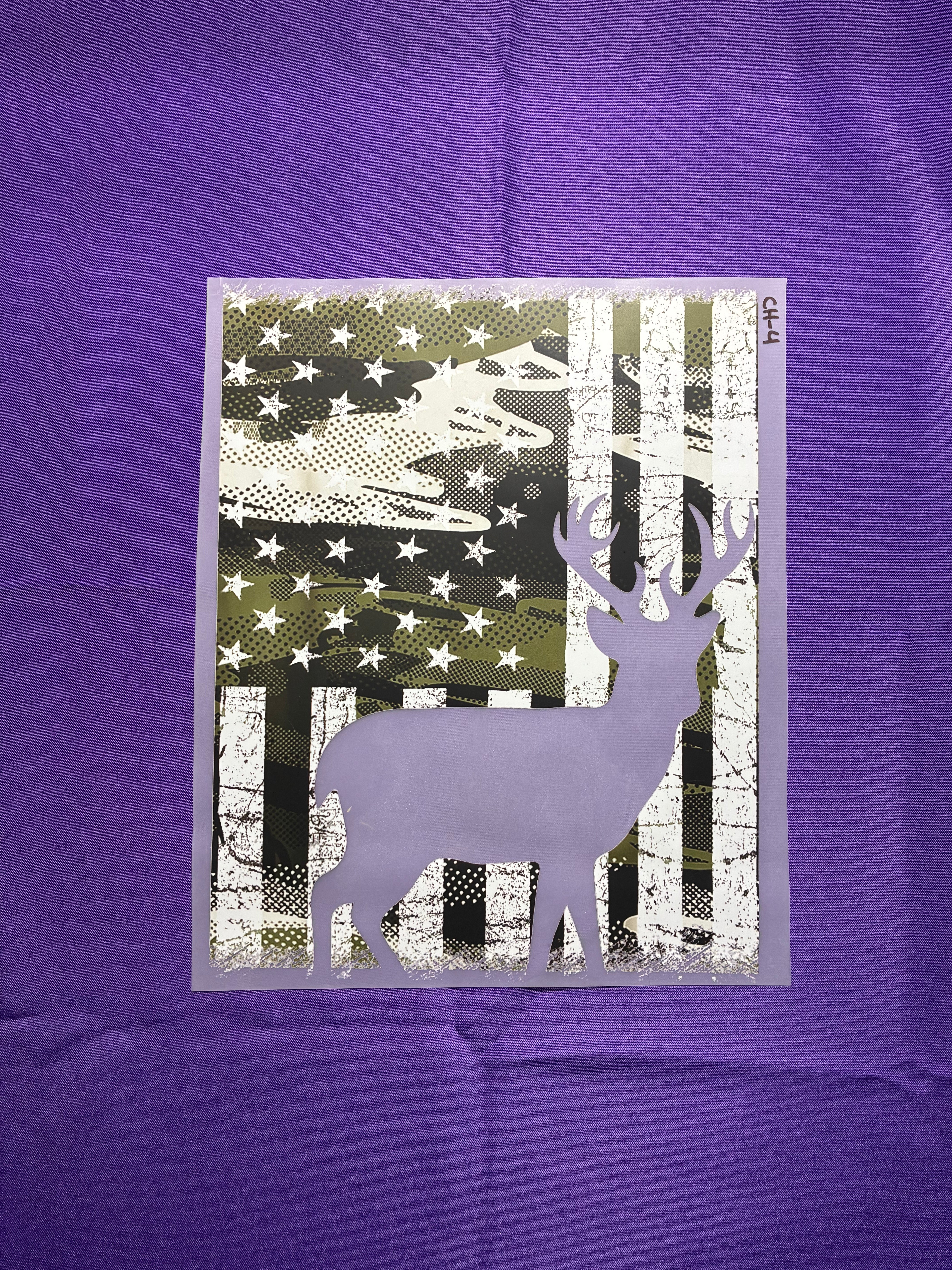 Deer Flag #4 Shirt Transfer